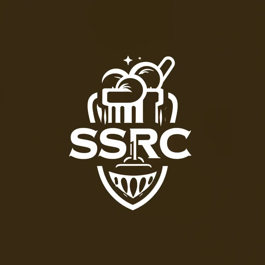 a logo design,with the text "SSRC", main symbol:golf club and beer,Moderate,be used in Sports Fitness industry,clear background