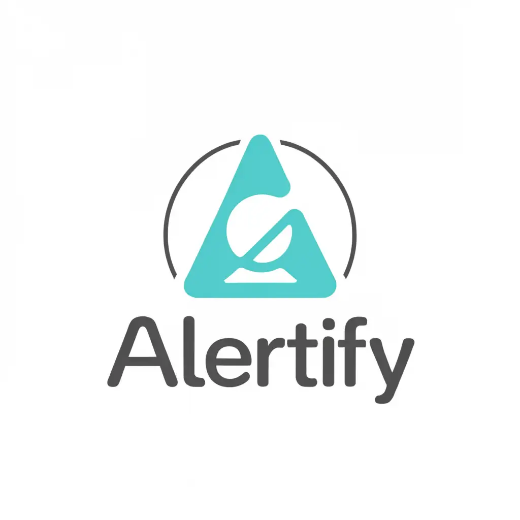 a logo design,with the text "Alertify", main symbol:Notification Symbol,Minimalistic,be used in Technology industry,clear background