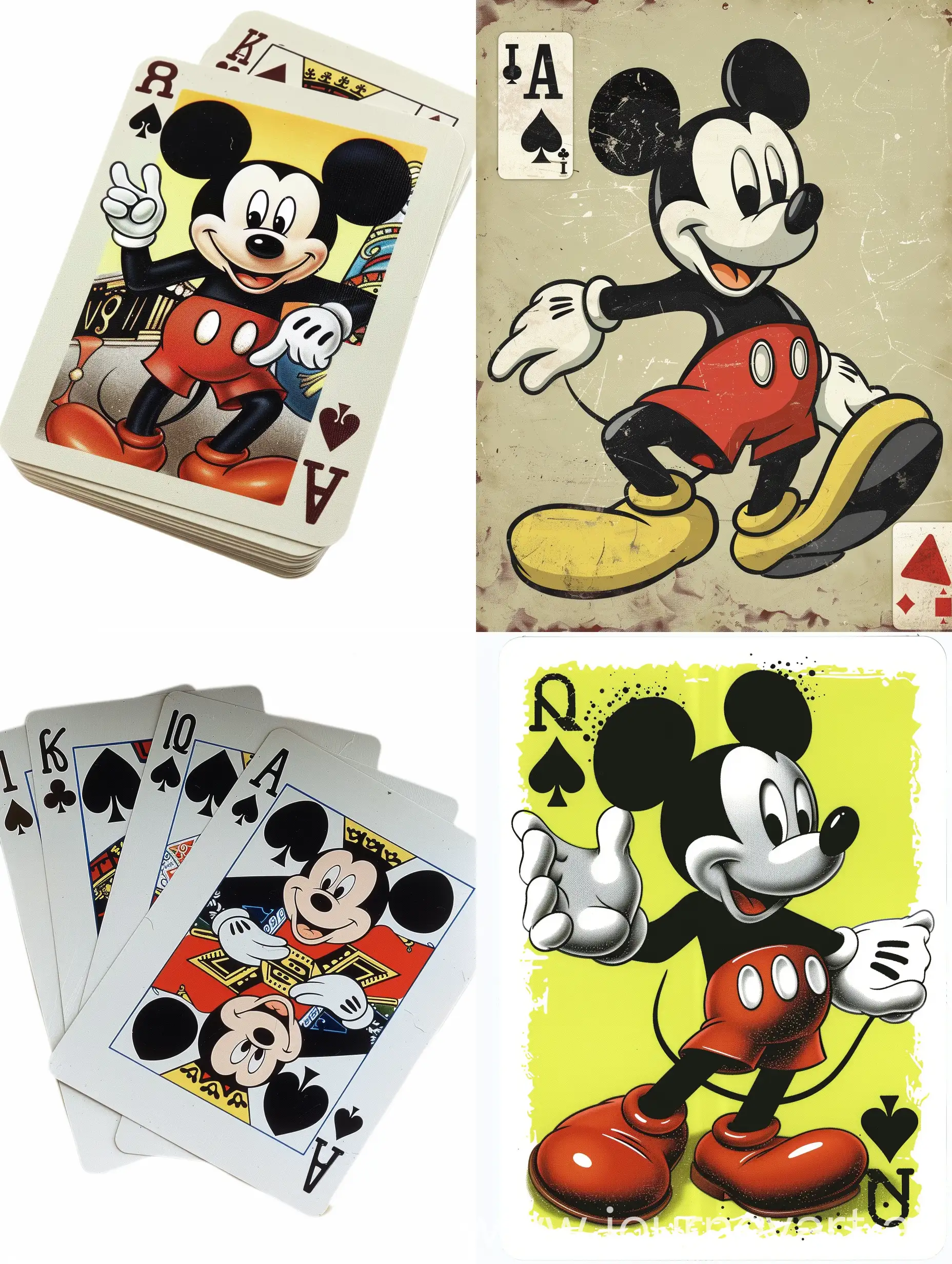 mickey mouse playing cards
