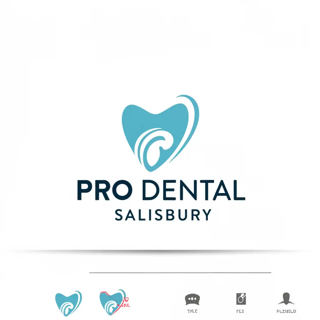 a logo design,with the text "Pro Dental Salisbury", main symbol:smile and toothpaste,Minimalistic,be used in Medical Dental industry,clear background