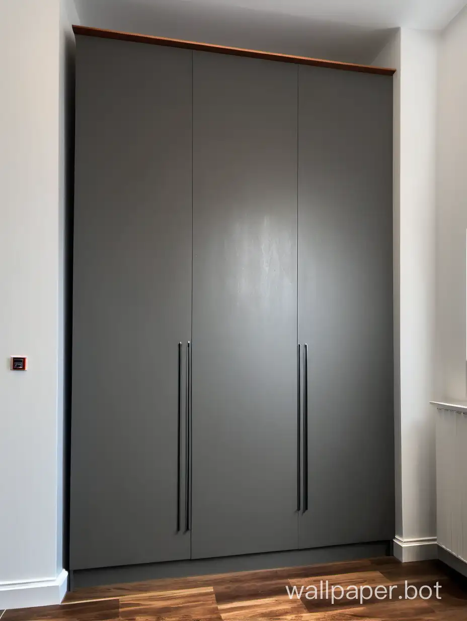 new modern wardrobe in the hallway