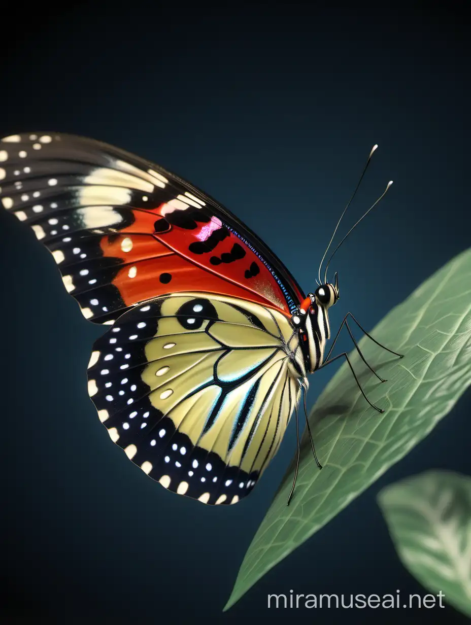 Hyperrealistic 4K Butterfly Photograph with Nikon Camera