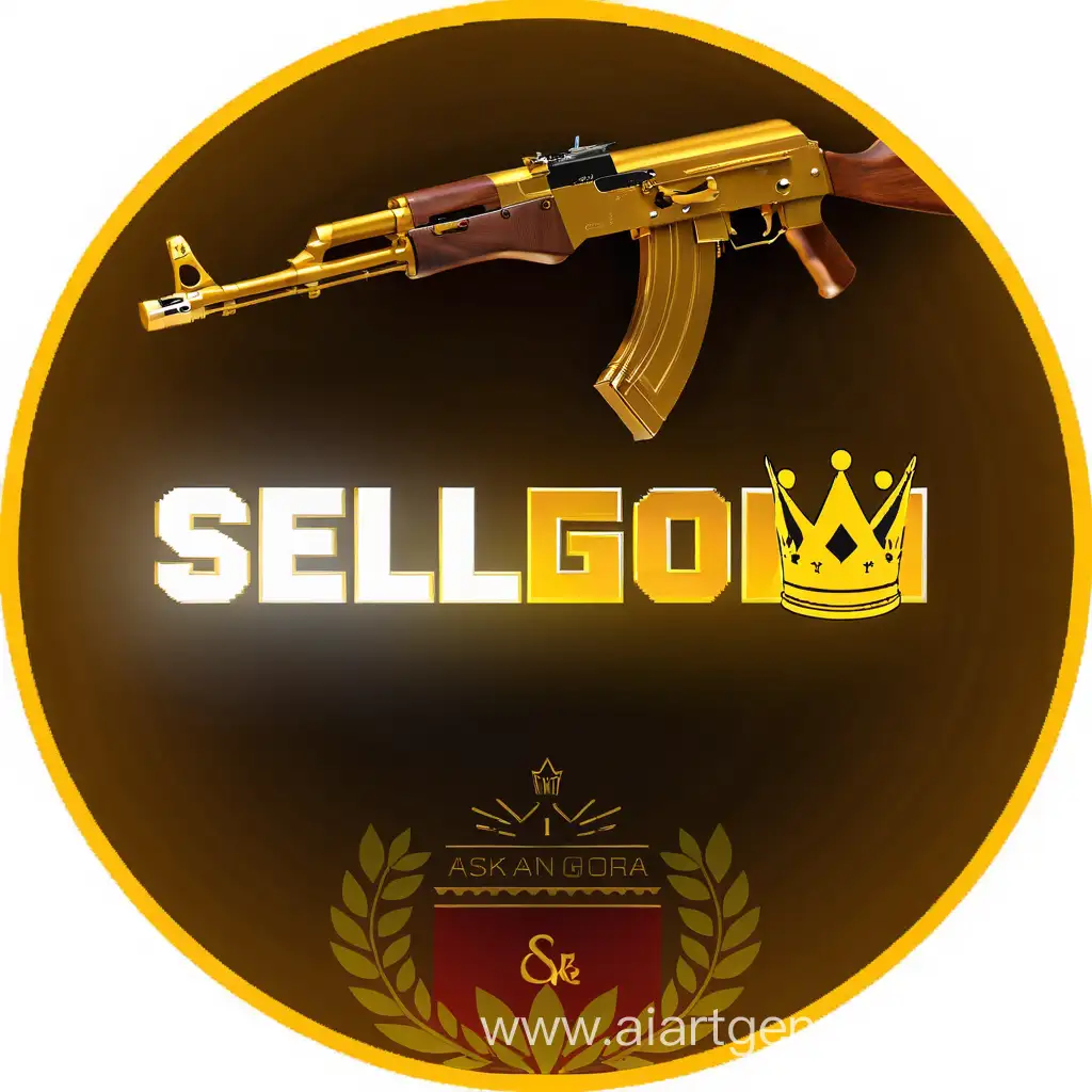 Golden-AK74-with-Crown-and-Text