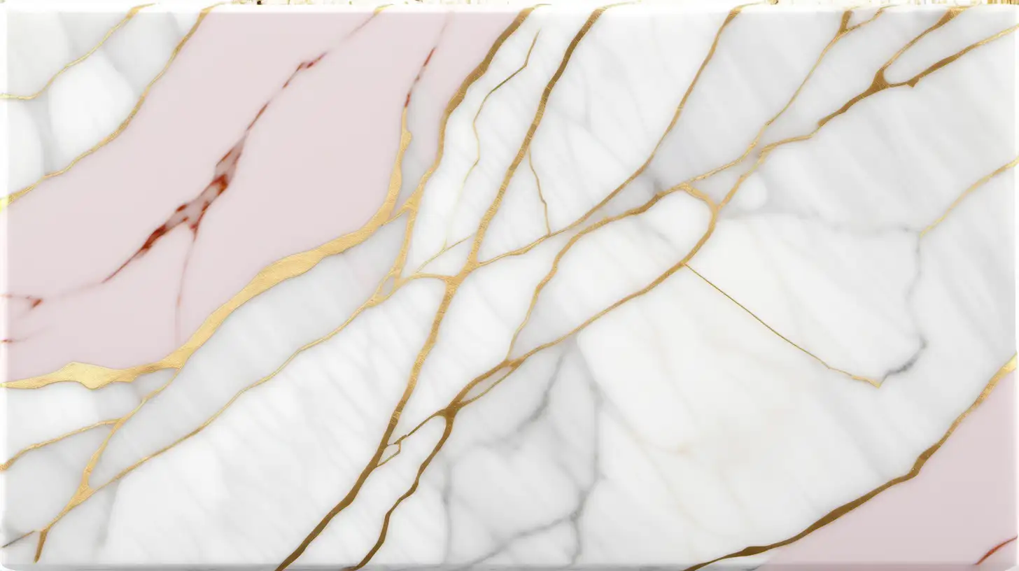 Elegant Light Pink and White Marble with Subtle Gold Veins