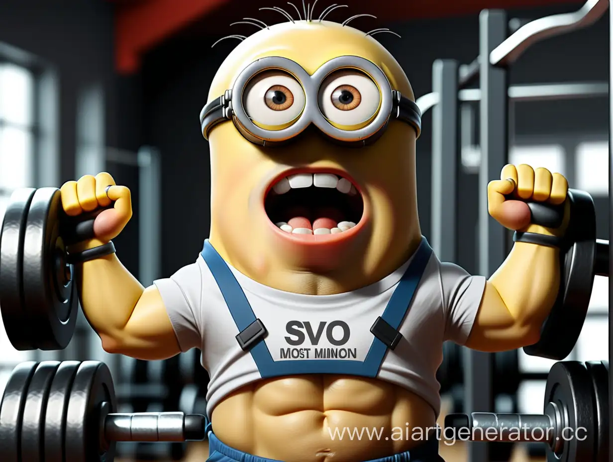 Energetic-Minion-Holds-Motivational-Sign-in-Gym