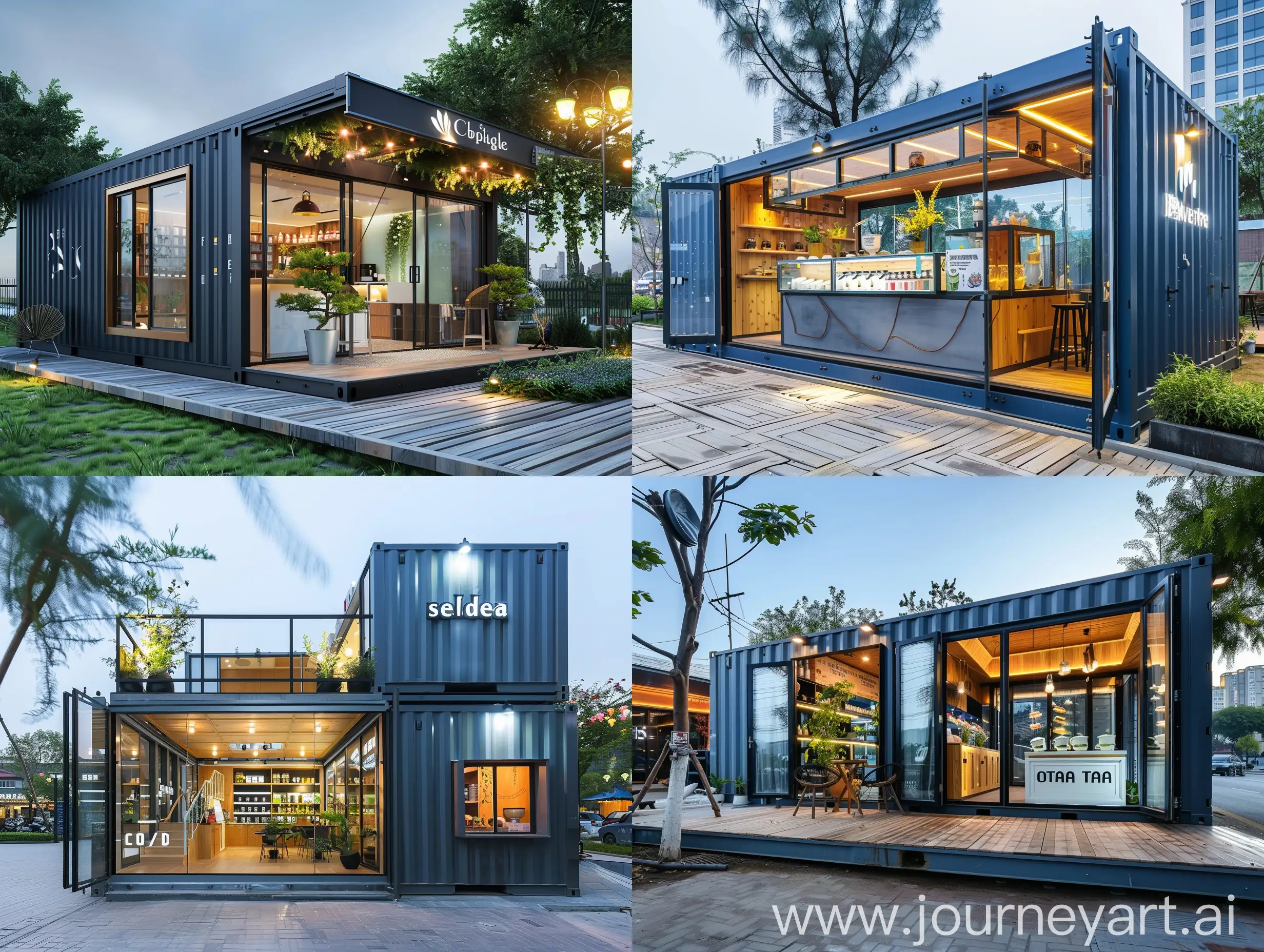 Luxurious-Container-House-Selling-Milk-Tea-with-Elegant-Decor