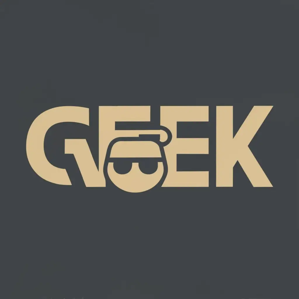 logo, {}, with the text "Geek Web", typography, be used in Technology industry