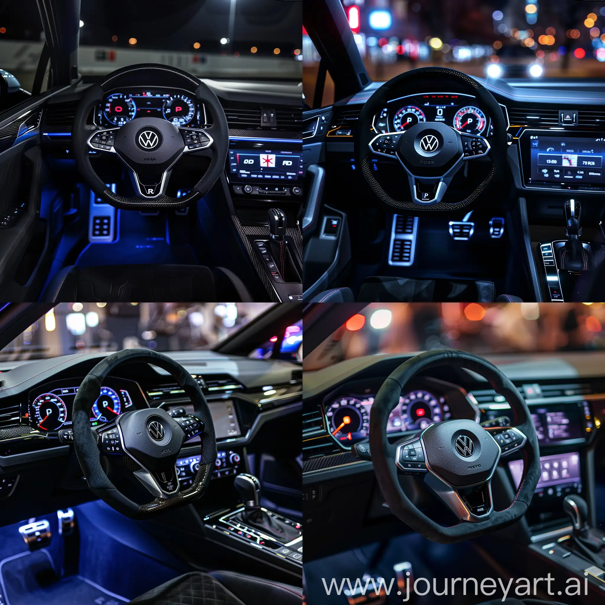 Luxurious-Golf-MK7-R-2018-Interior-Black-Carbon-Design-and-Virtual-Cockpit
