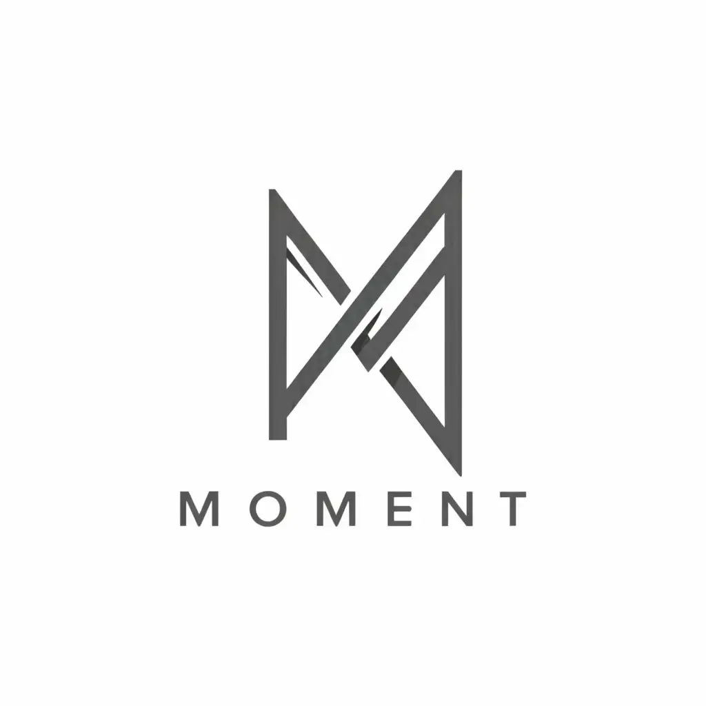 a logo design,with the text "MoMeNT", main symbol:The word MoMeNT,Minimalistic,be used in Legal industry,clear background