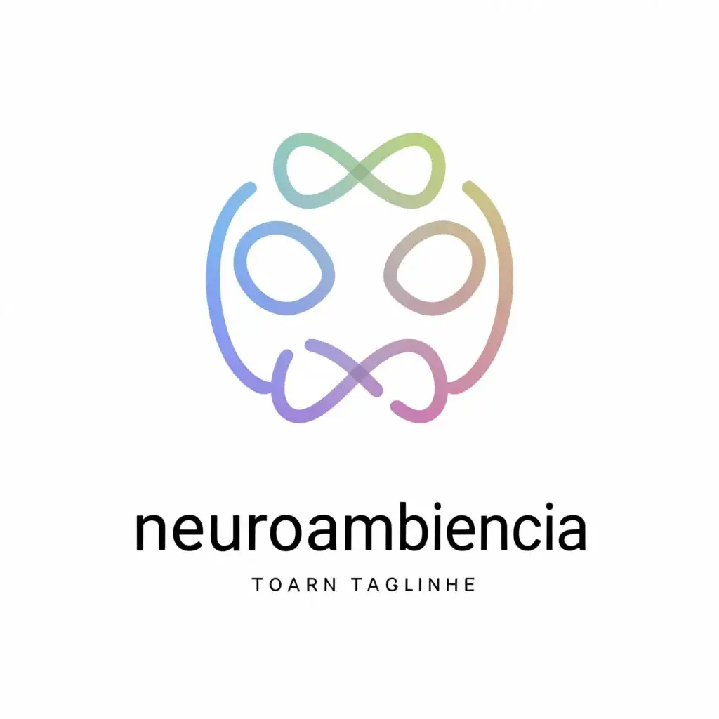 a logo design,with the text "neuroambiencia", main symbol:connection,Minimalistic,clear background