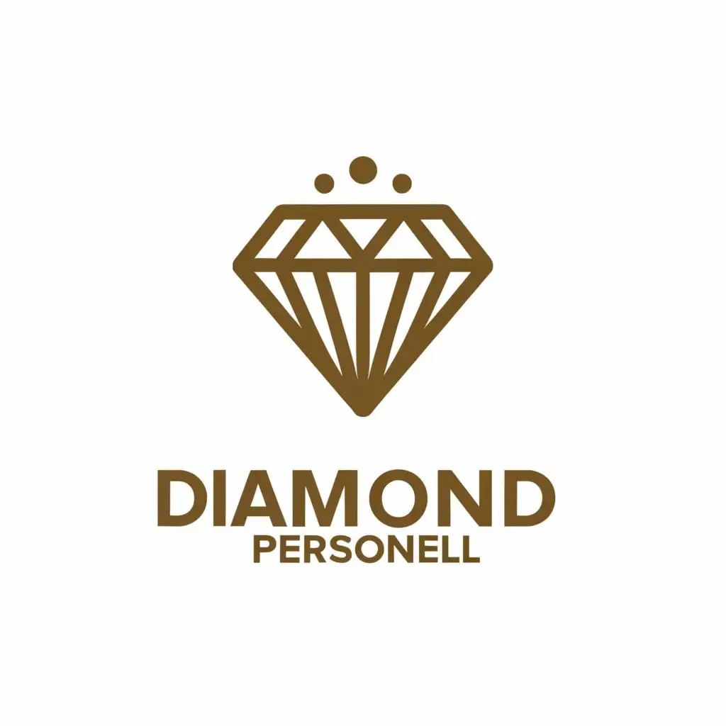 a logo design,with the text "DIAMOND PERSONNEL", main symbol:DIAMOND,complex,be used in Legal industry,clear background