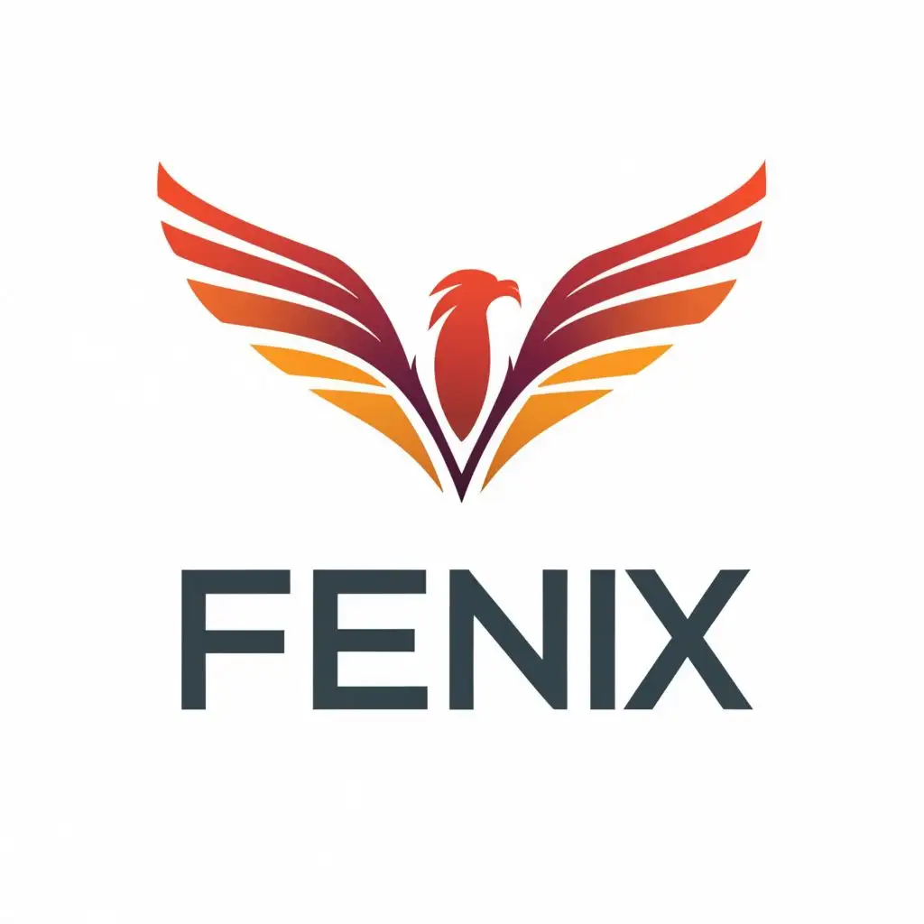 logo, Phoenix, with the text "Fenix", typography, be used in Finance industry