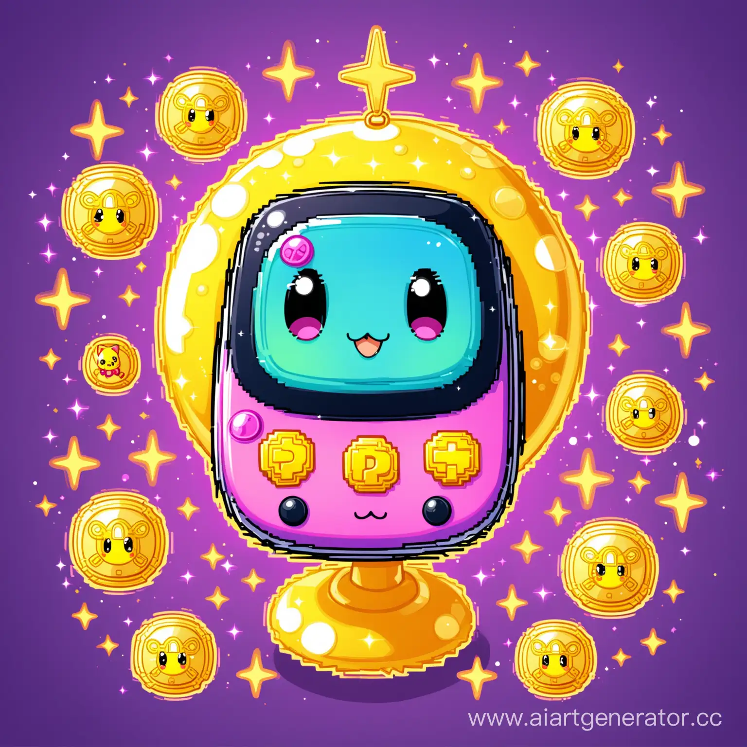 Anime-Tamagotchi-Pet-with-Cryptocurrency-Theme
