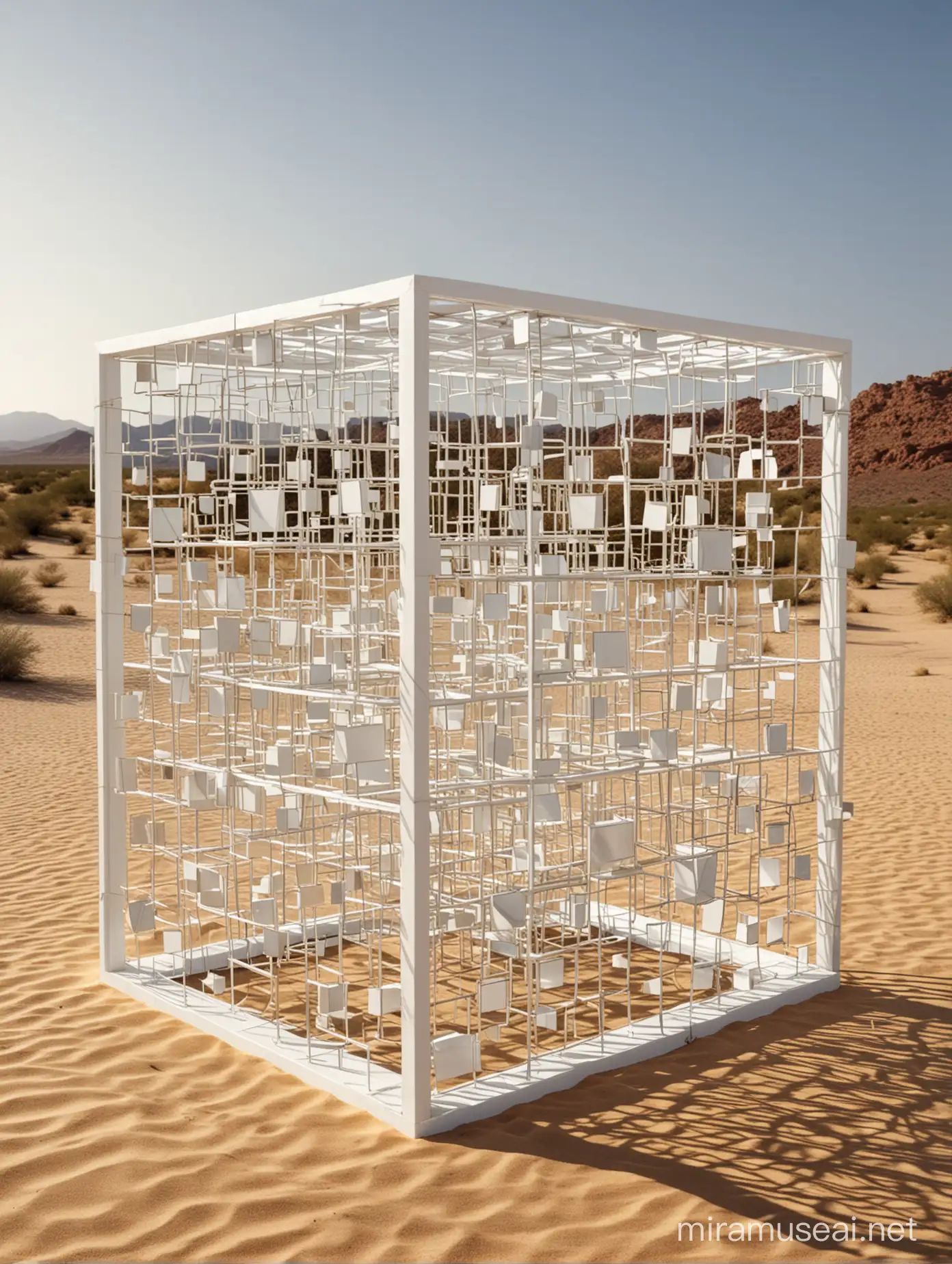 Desert Sunlight on Intelaiatura Wireframe Structure