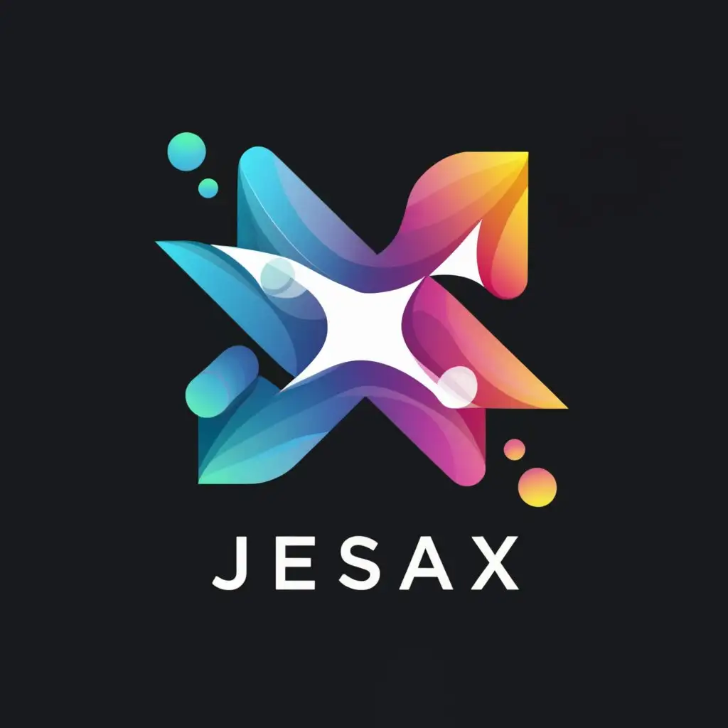 LOGO-Design-For-JesaX-Sleek-Text-with-Intricate-Symbol-for-Entertainment-Industry