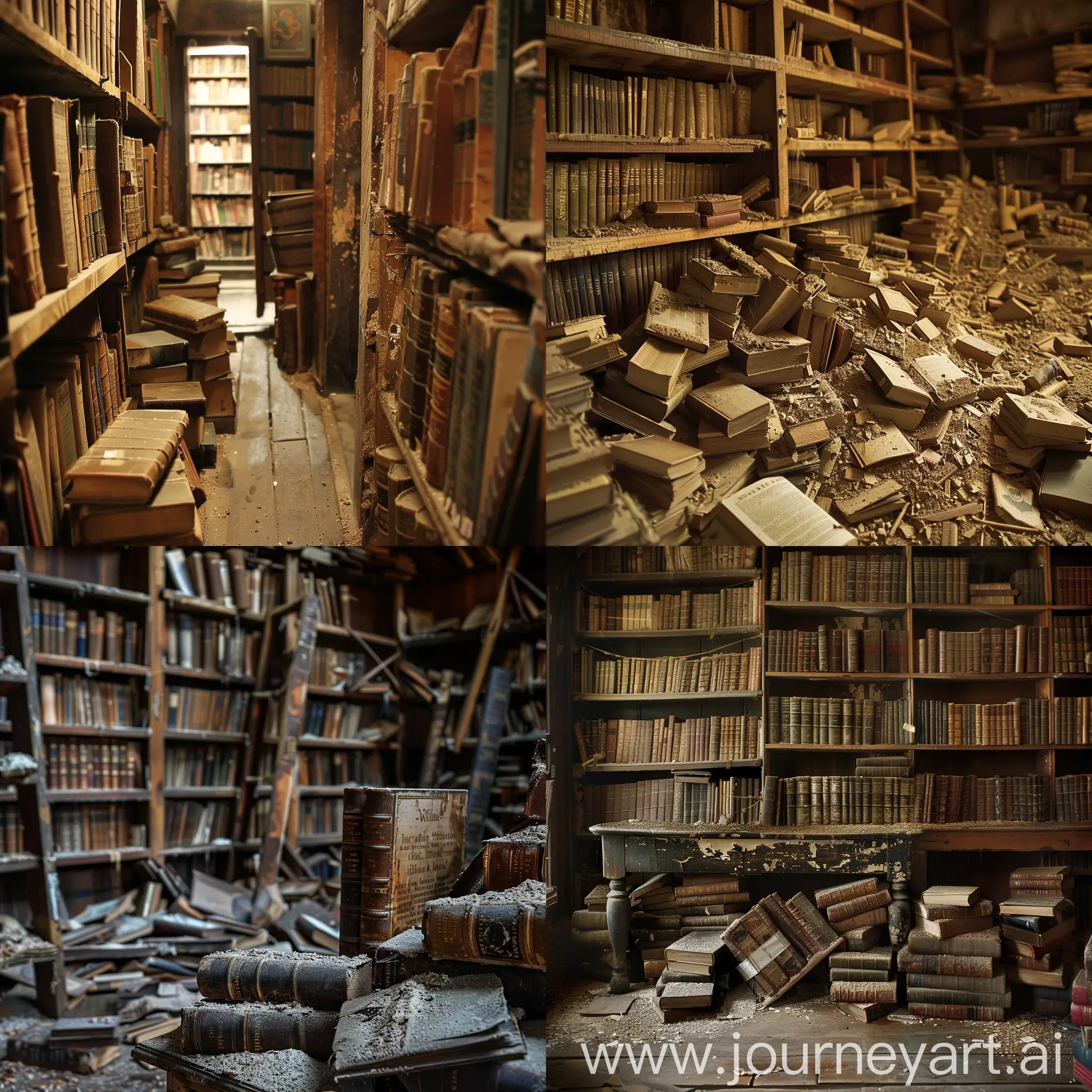 Vintage-Library-with-Dusty-Books-Displayed-for-a-Century