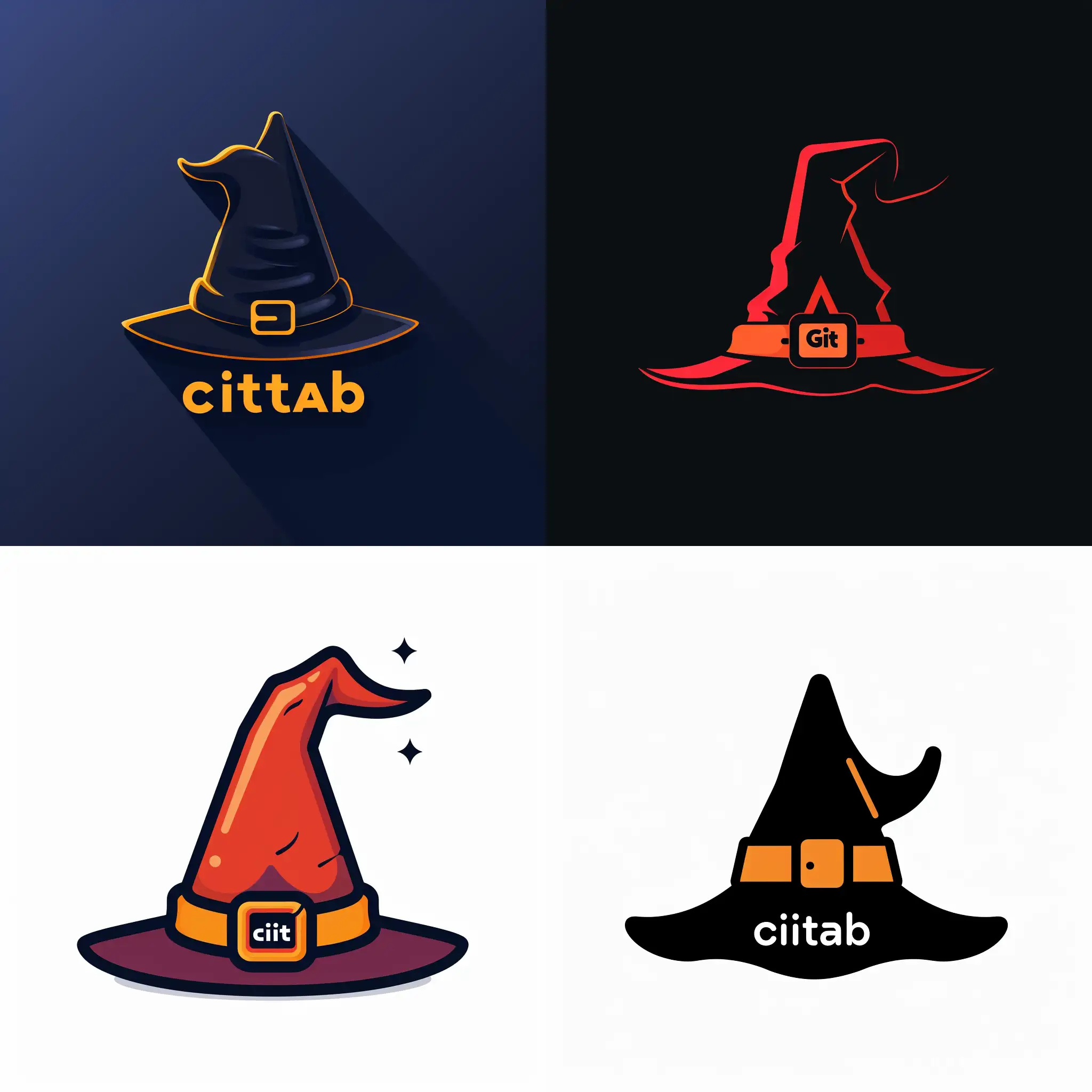 Gitlab logo with a wizard hat