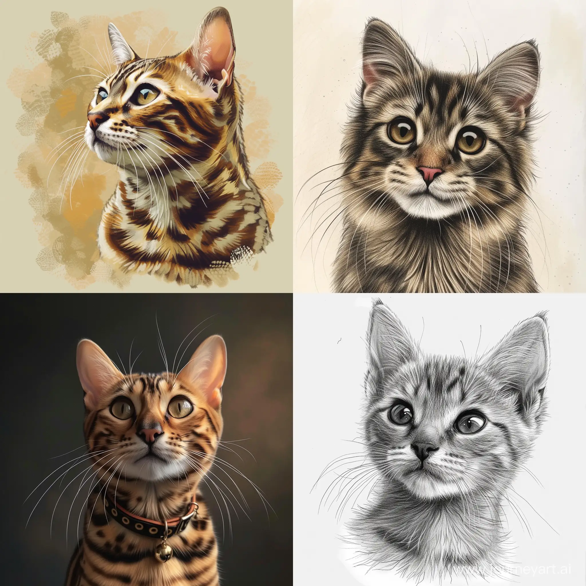 Realistic-Cat-Illustration-with-Various-Breeds