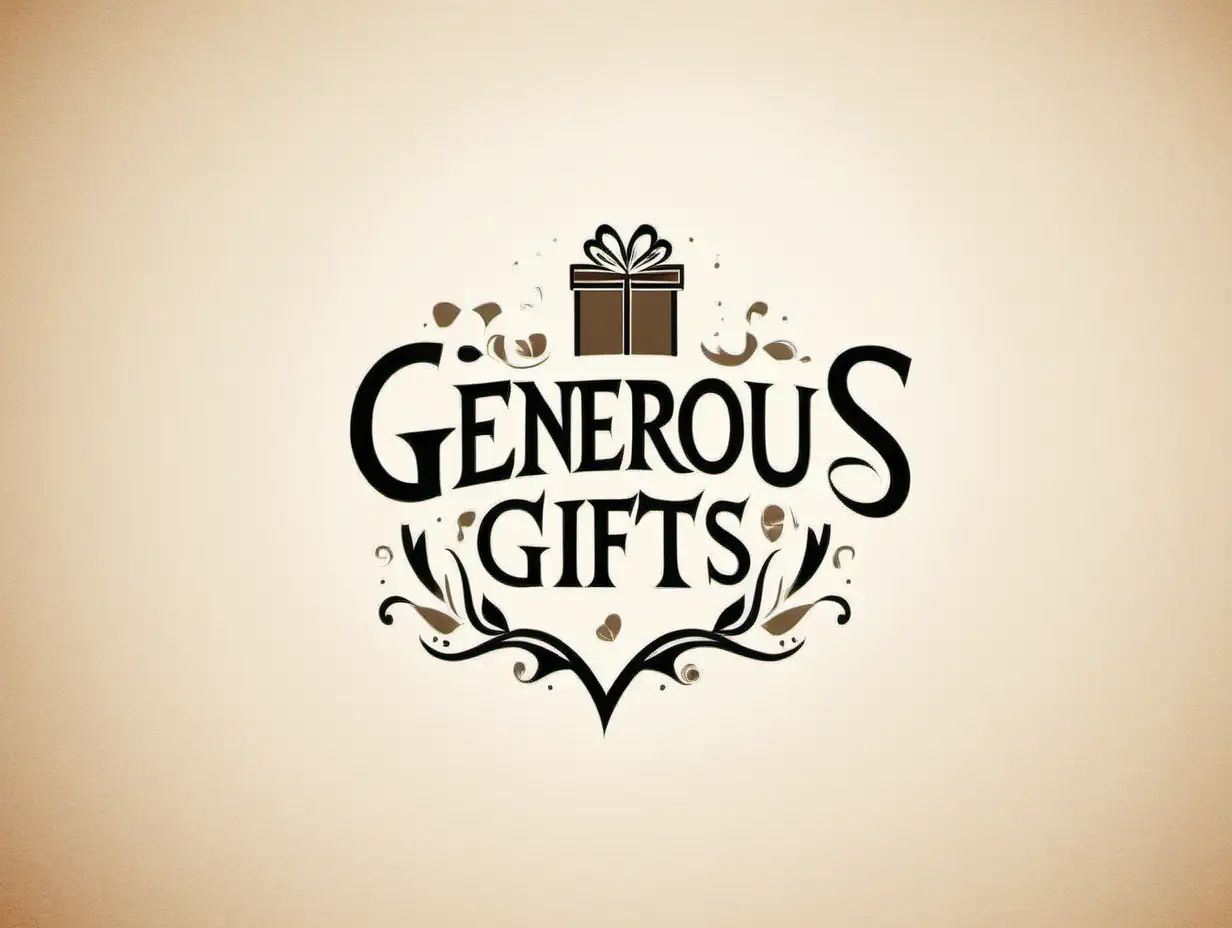 create me an logo with Generous Gifts written on it