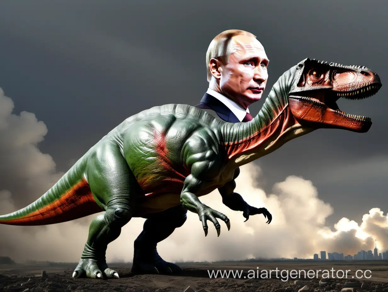 Putin-Transforms-into-a-Majestic-Dinosaur-Political-Metamorphosis-in-Striking-AI-Art