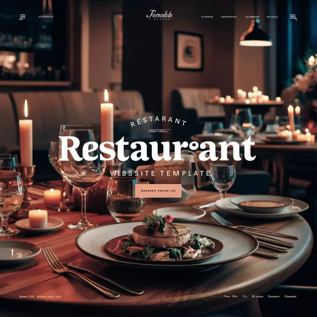 Elegant Dining Experience Modern Restaurant Website Template Design