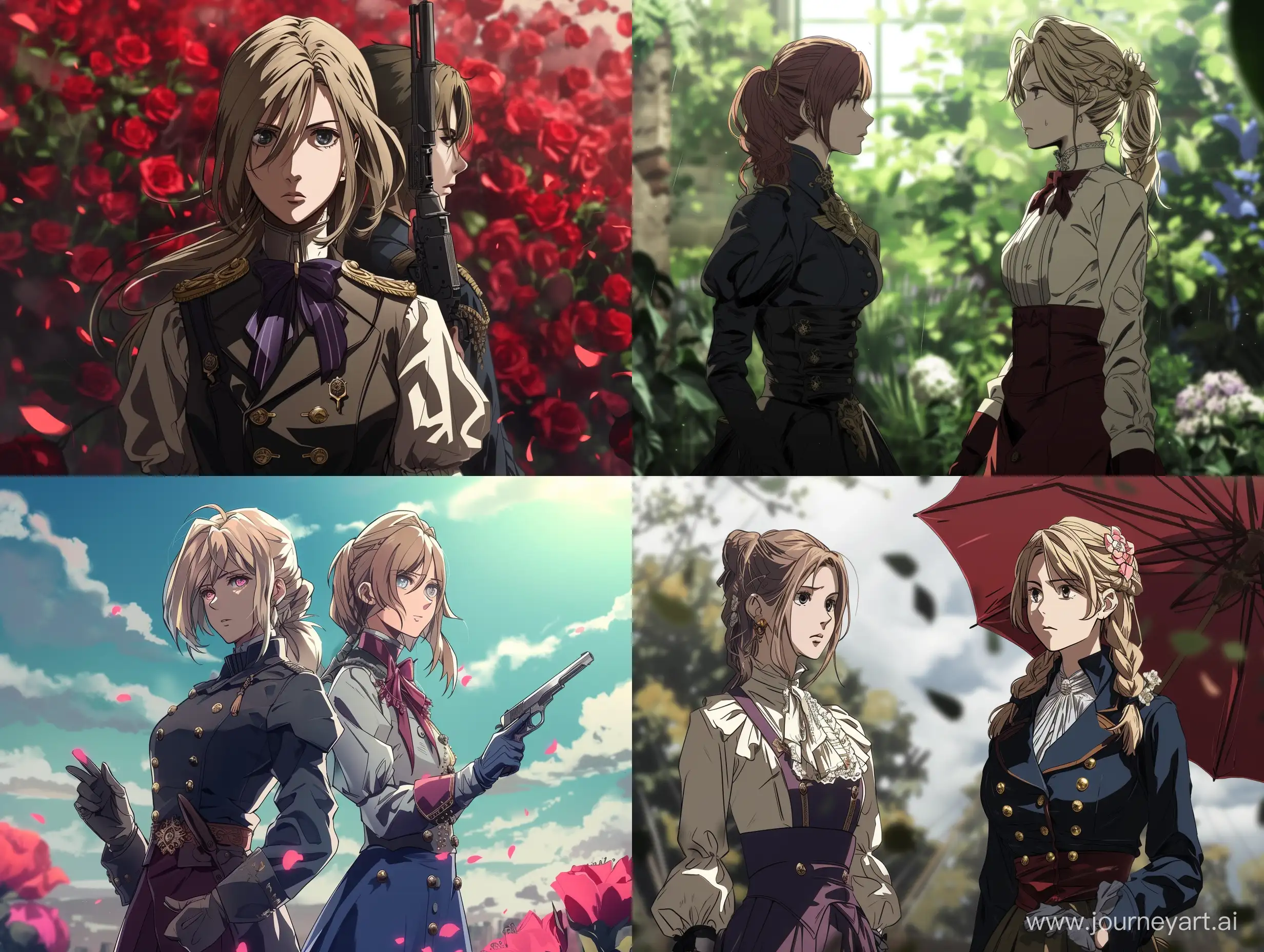 Claire Redfield with Violet Evergarden