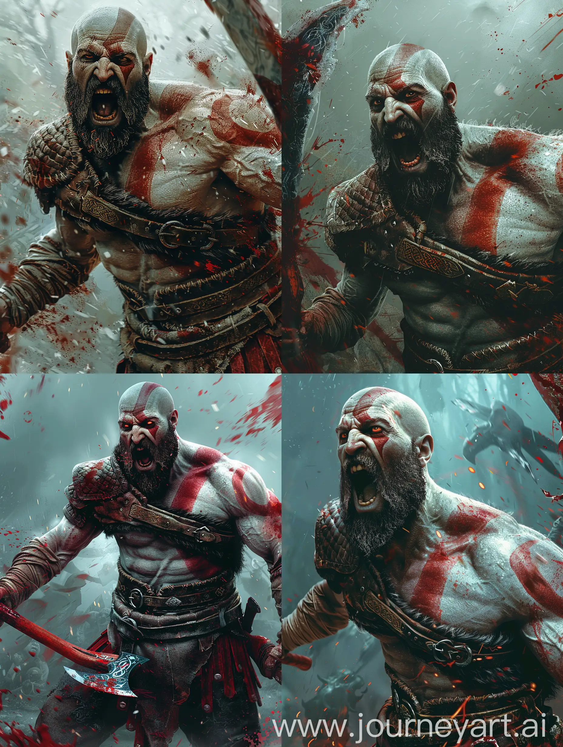 Furious-Kratos-Battling-Monstrous-Foes-with-Bloody-Power