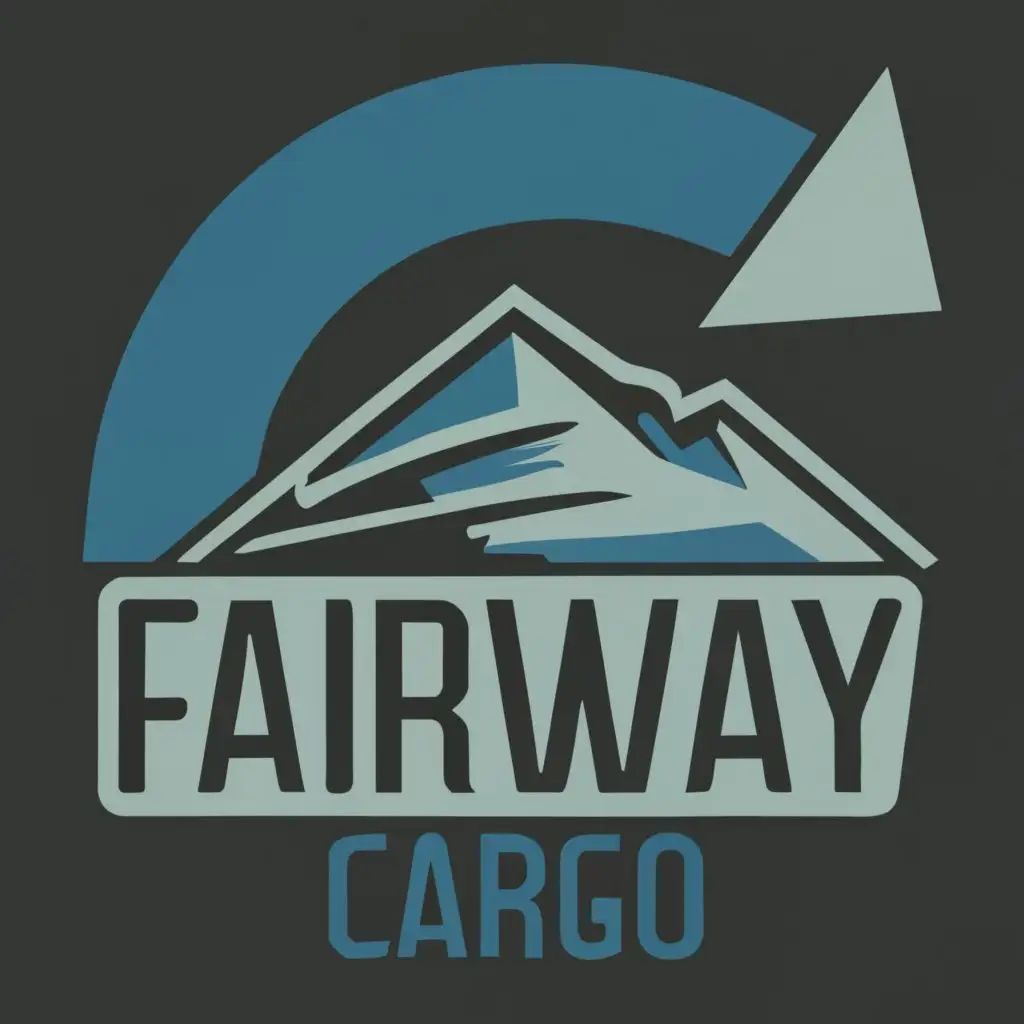 logo, TRUCK, ARROW, TRAILER, BOX, CARGO, with the text "FAIRWAY CARGO INC", typography