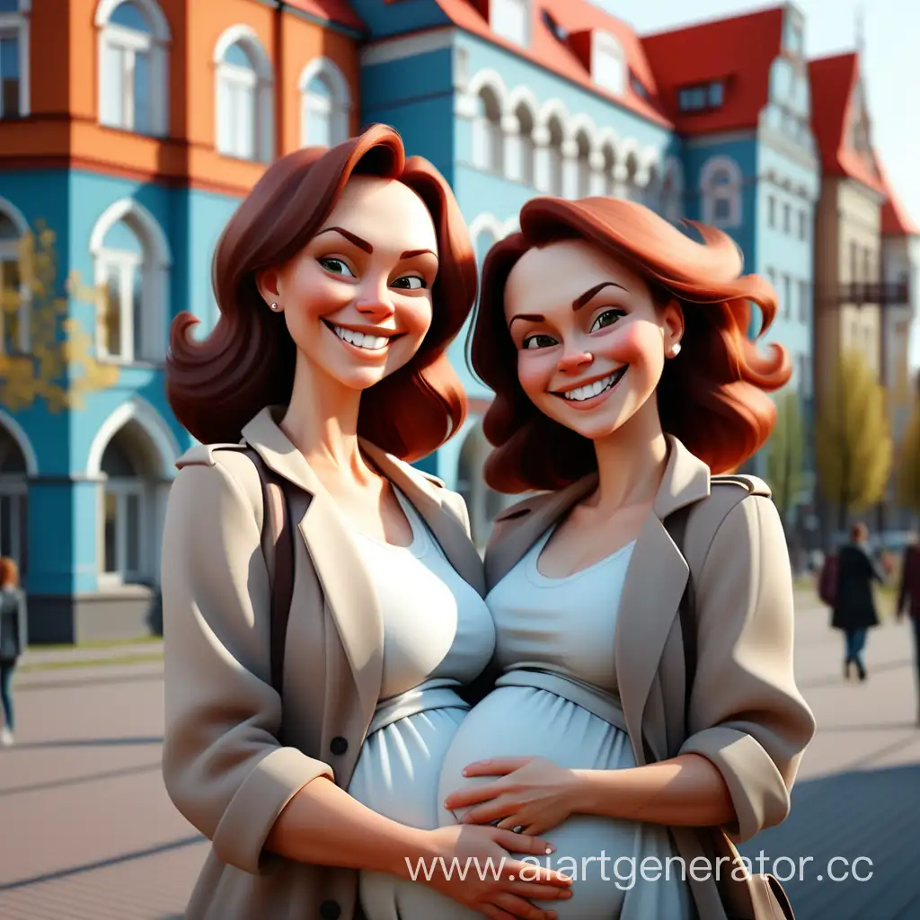 Stylish-and-Smiling-Moms-of-Kaliningrad-A-Beautiful-2D-Animation-in-4K-Quality