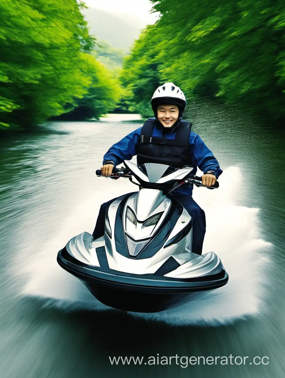 Hydrocycle-Rider-Enjoying-Water-Adventure