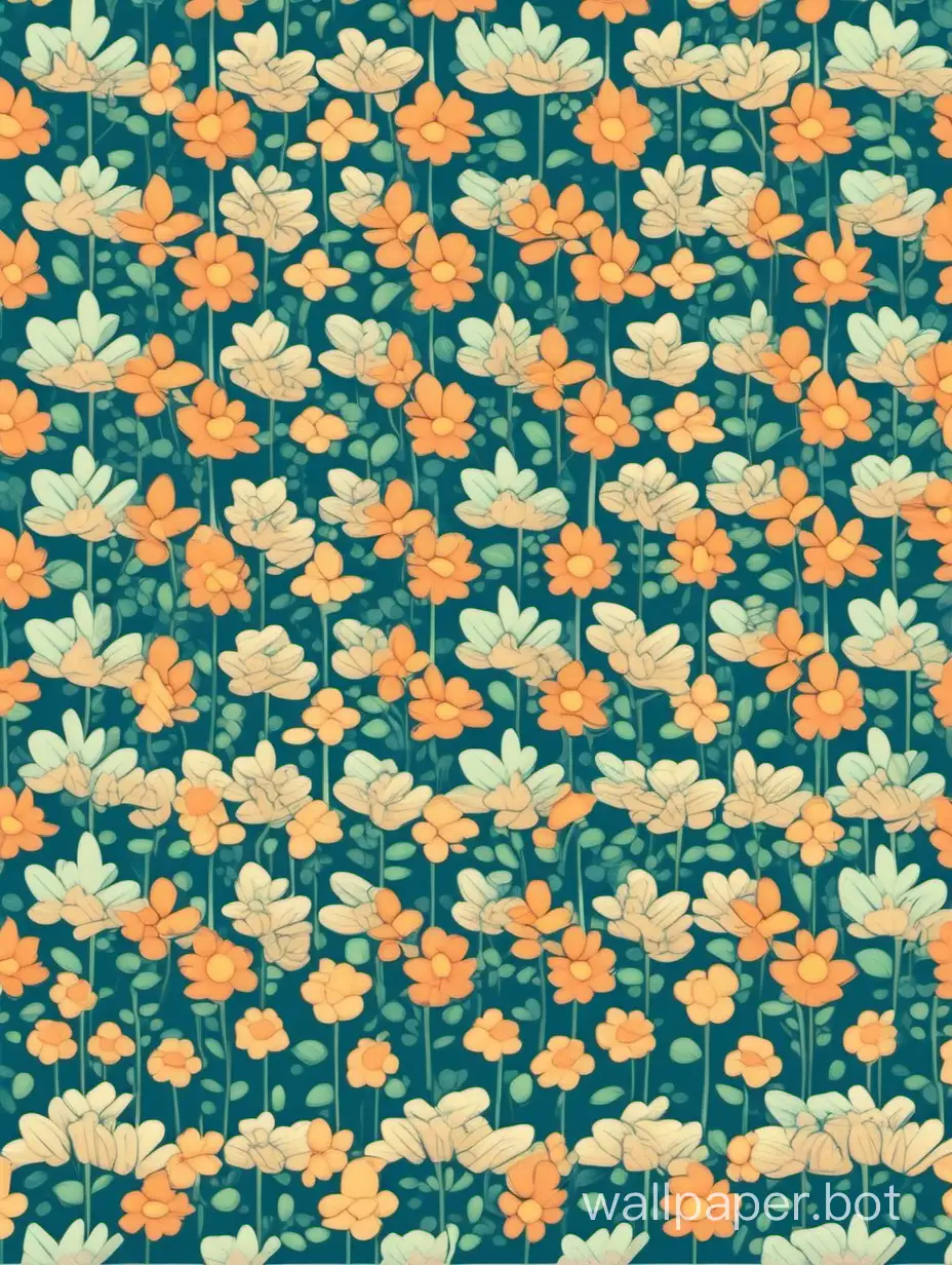 Seamless patterns, repeating patterns design, flat llustration, vector, 4K, vector image, flowers, isometric, cartoon