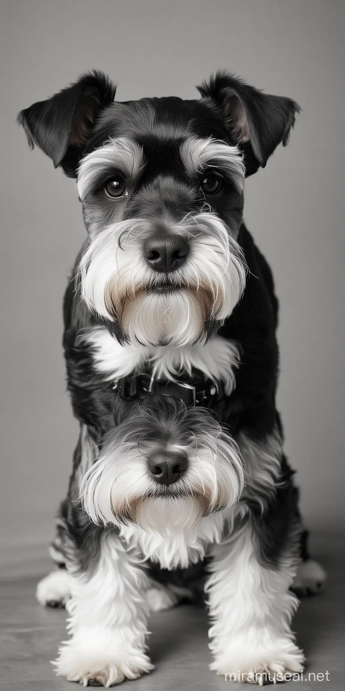 cute schnauzer
dog
black and white
