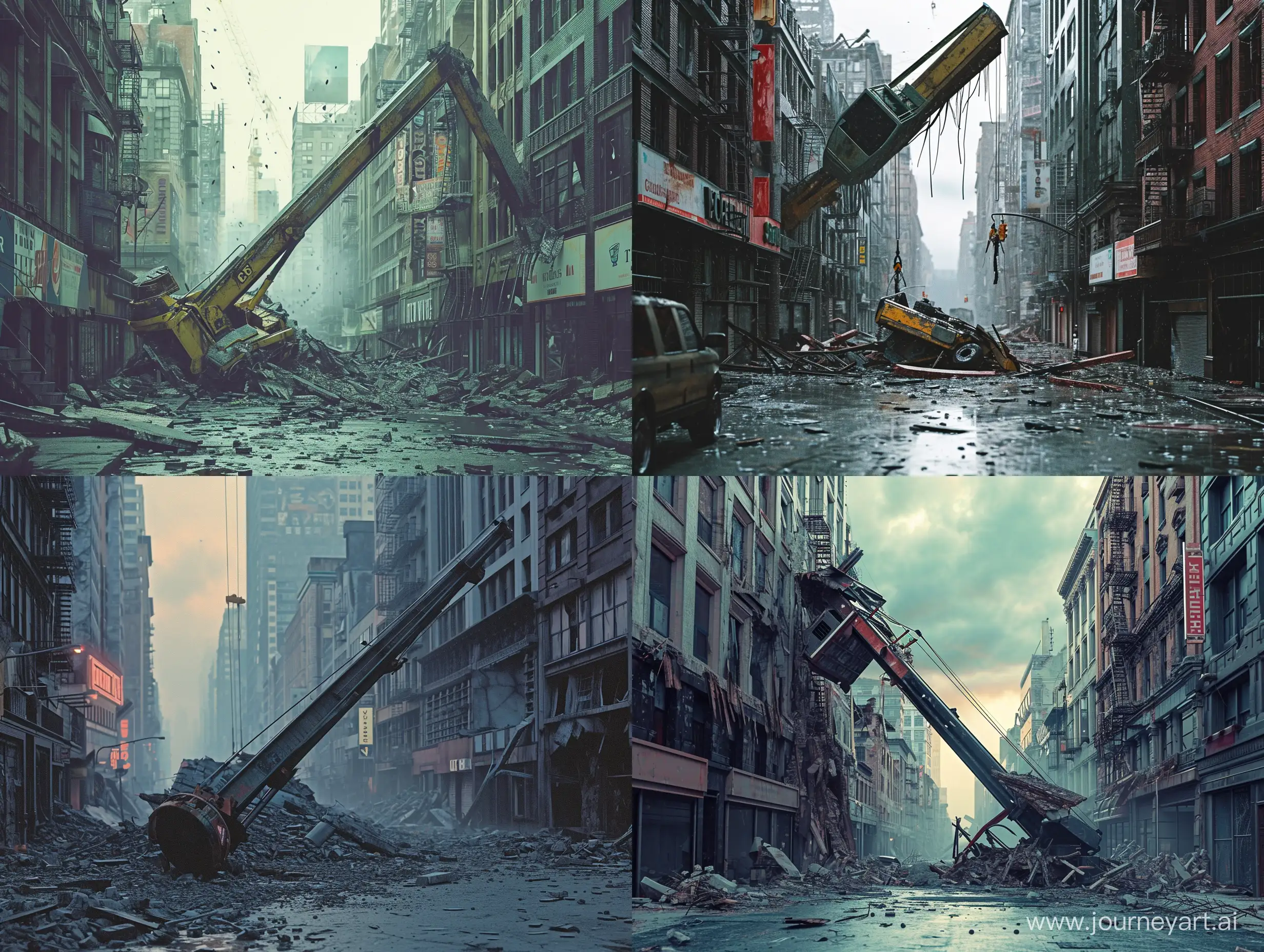Apocalyptic-City-Scene-with-Fallen-Crane-Cinematic-Movie-Shot