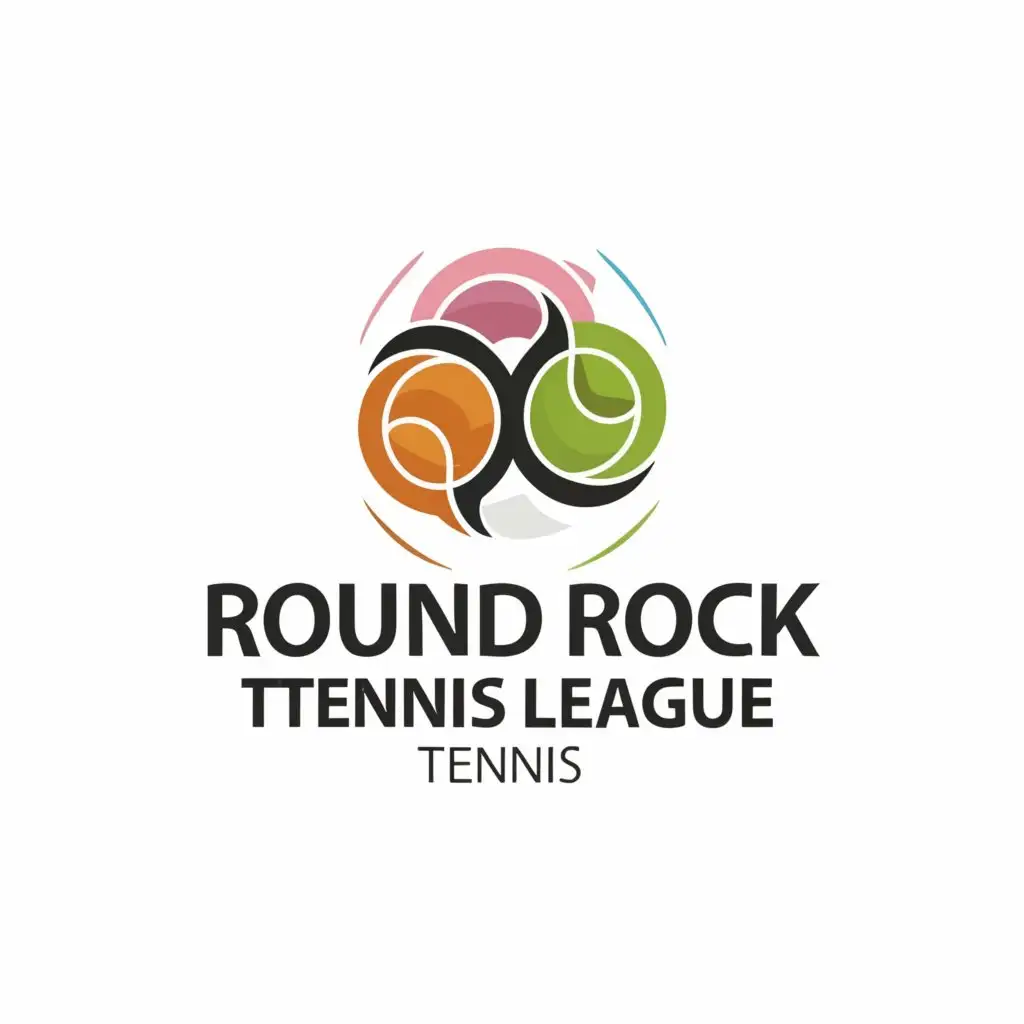 a logo design,with the text "round rock tennis league", main symbol:game,complex,be used in Sports Fitness industry,clear background