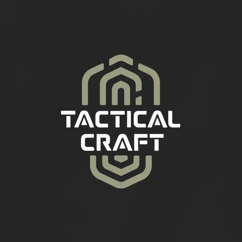 a logo design,with the text 'Tactical Craft', main symbol:holster,Moderate,clear white background