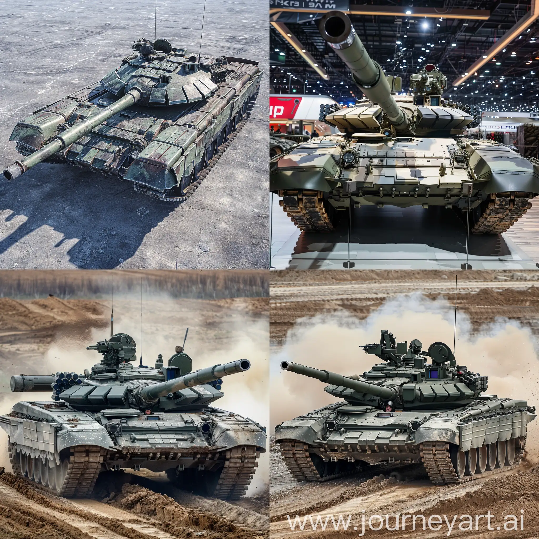 Military-Tank-T90m-in-Urban-Warfare-Setting