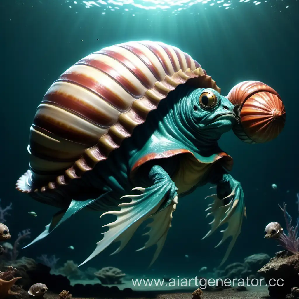 Majestic-Flying-Aquatic-Creature-with-a-Poisonous-Shell-and-Plump-Belly