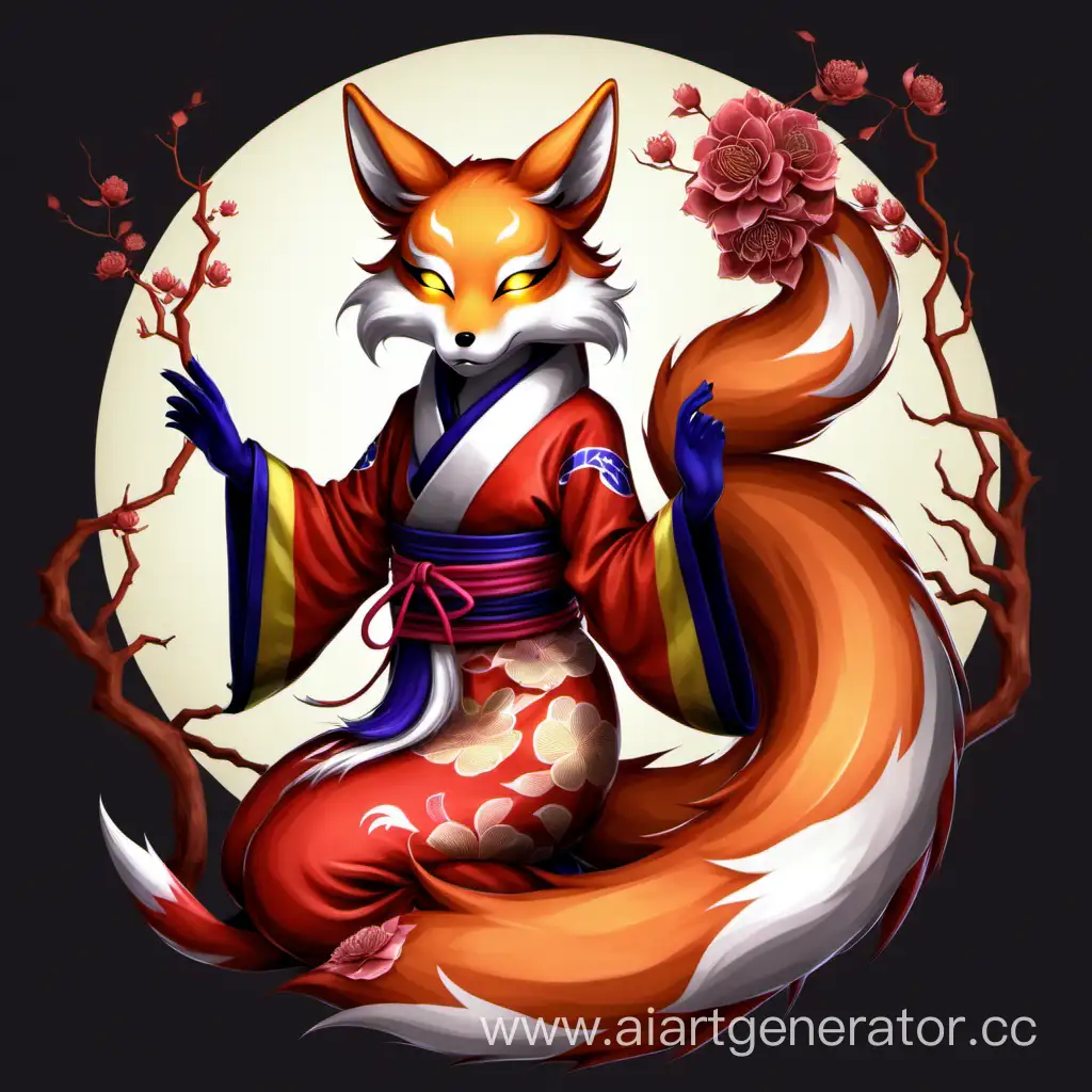 Enchanting-Kitsune-in-a-Mystical-Forest