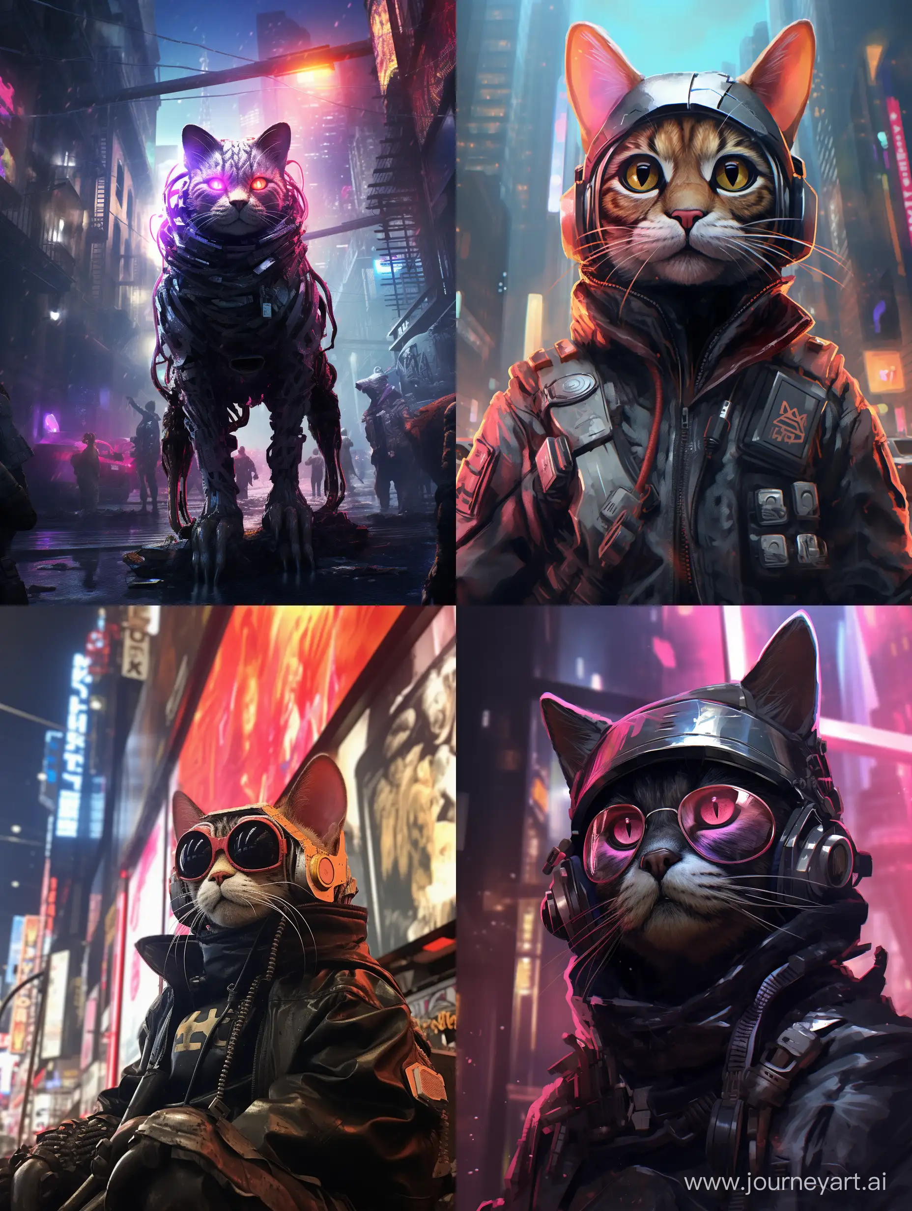 Futuristic-Cyberpunk-Cat-Amidst-NYC-Skyline