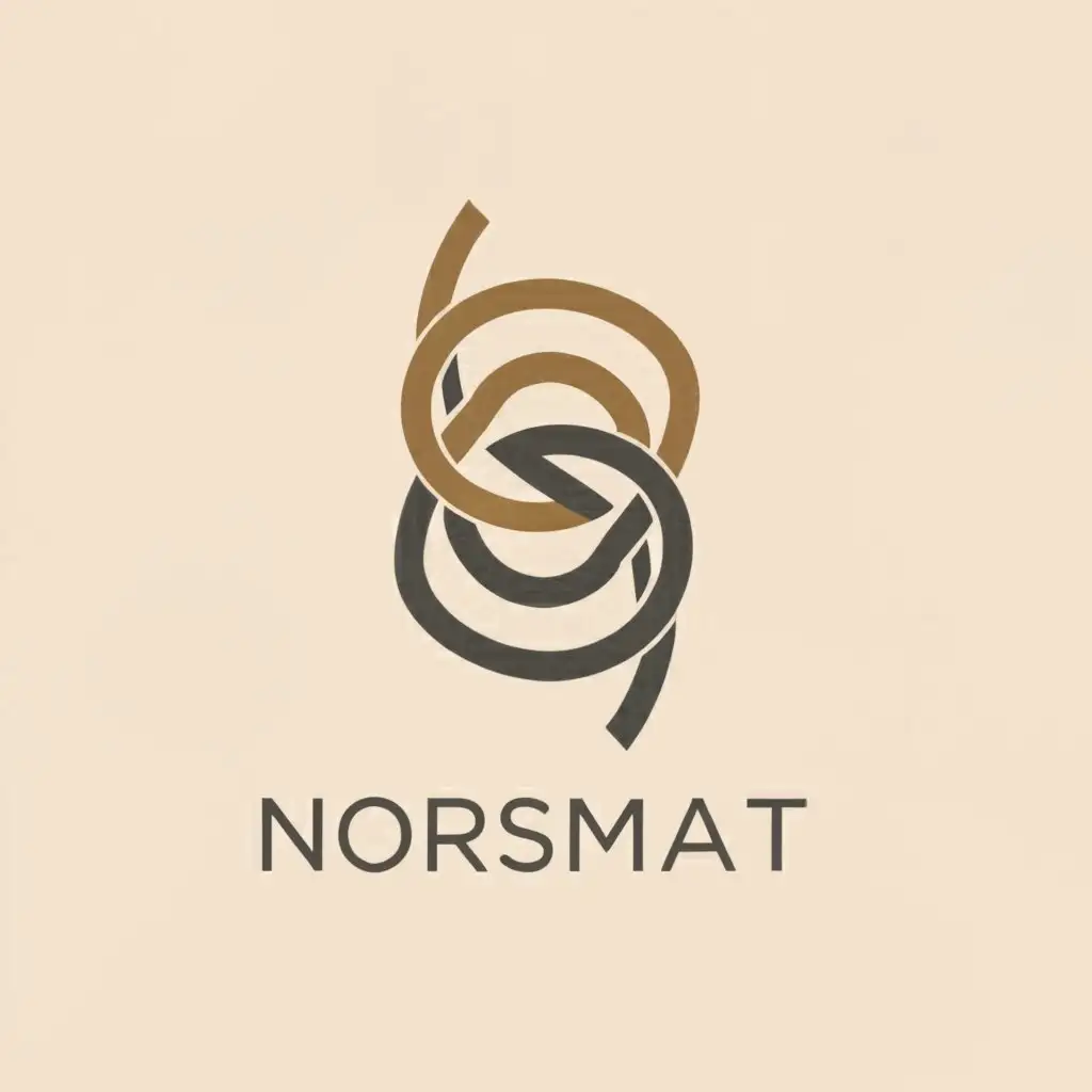 a logo design,with the text "Norsmat", main symbol:A symbiosis between South America and Denmark,Minimalistic,be used in Sports Fitness industry,clear background