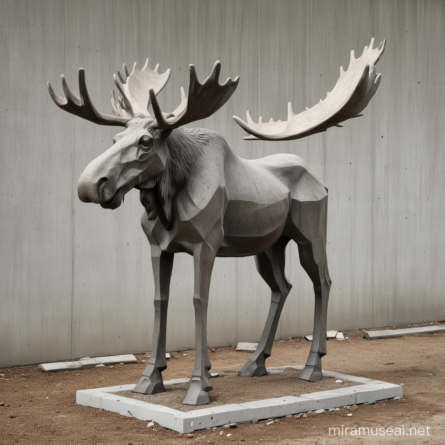 Moose made of concrete