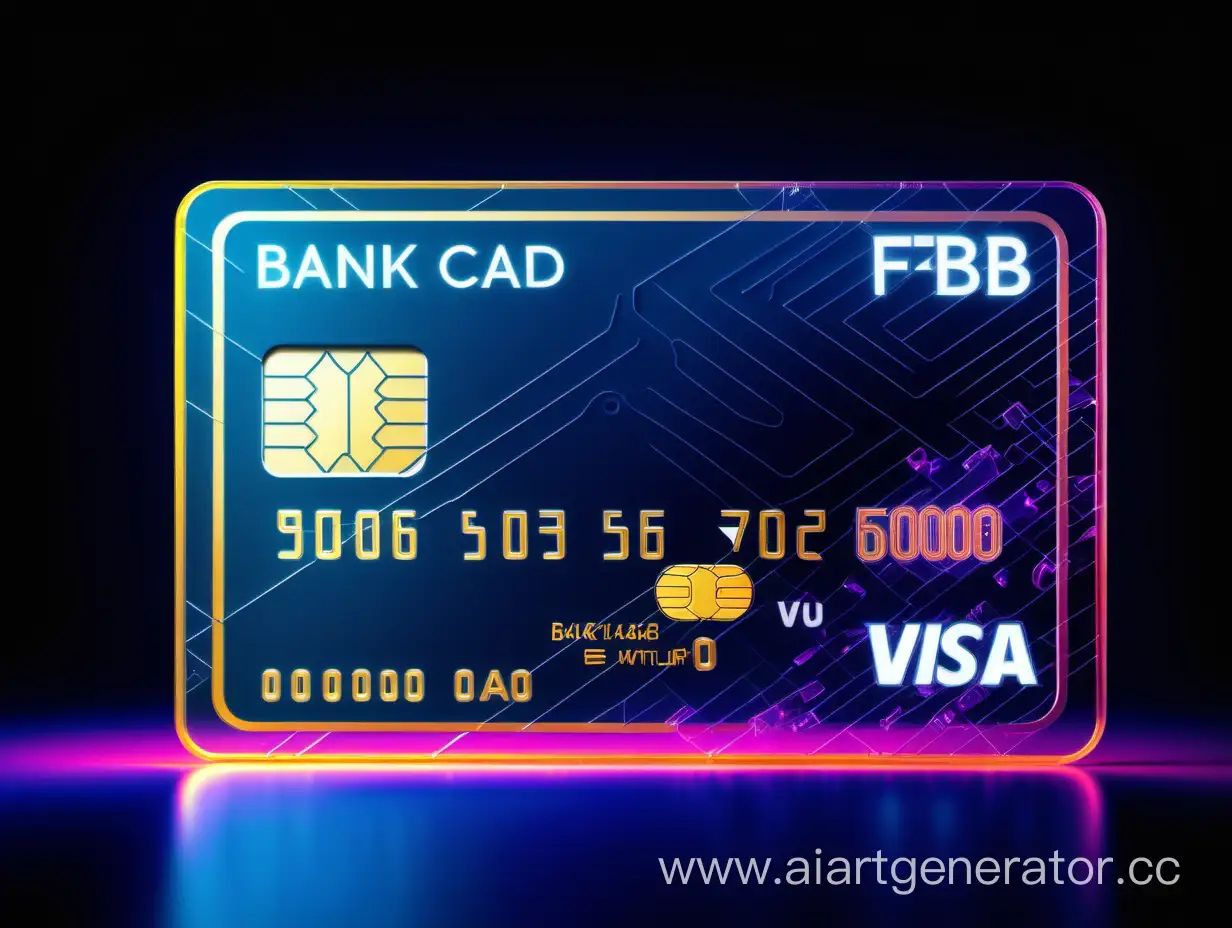 Neon-Bank-Card-Microchip-in-FF8C00-and-702CAA-on-2D3540-Background