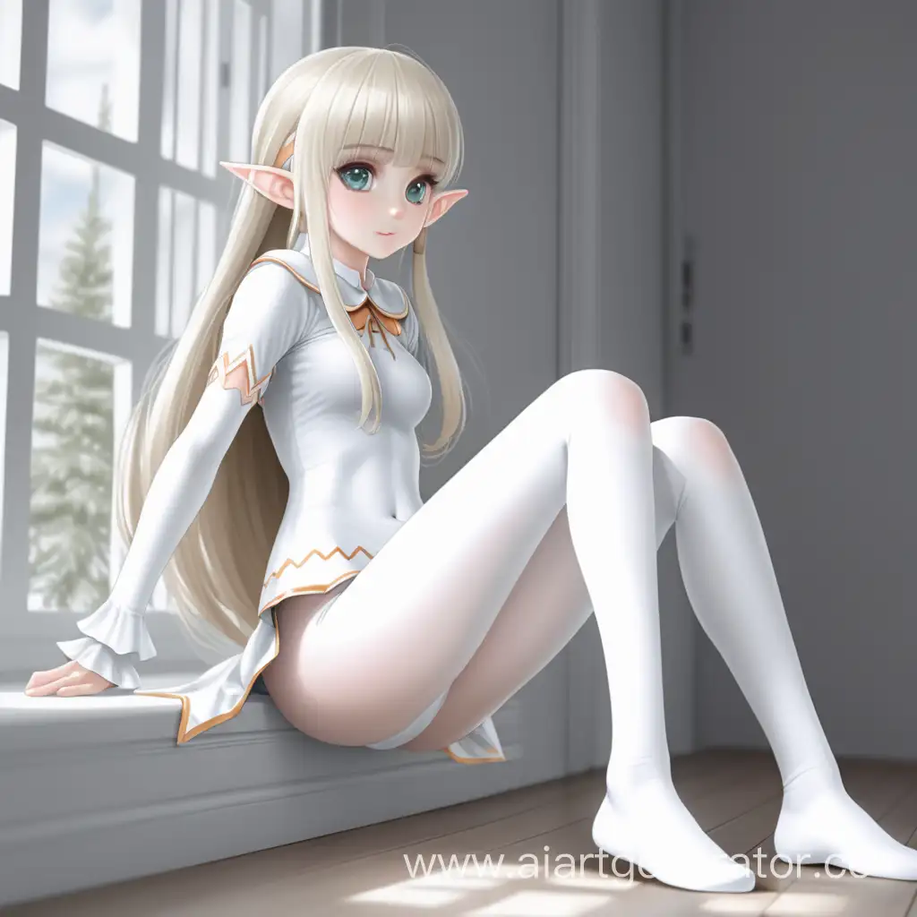 Whimsical-Loli-Elf-in-White-Tights