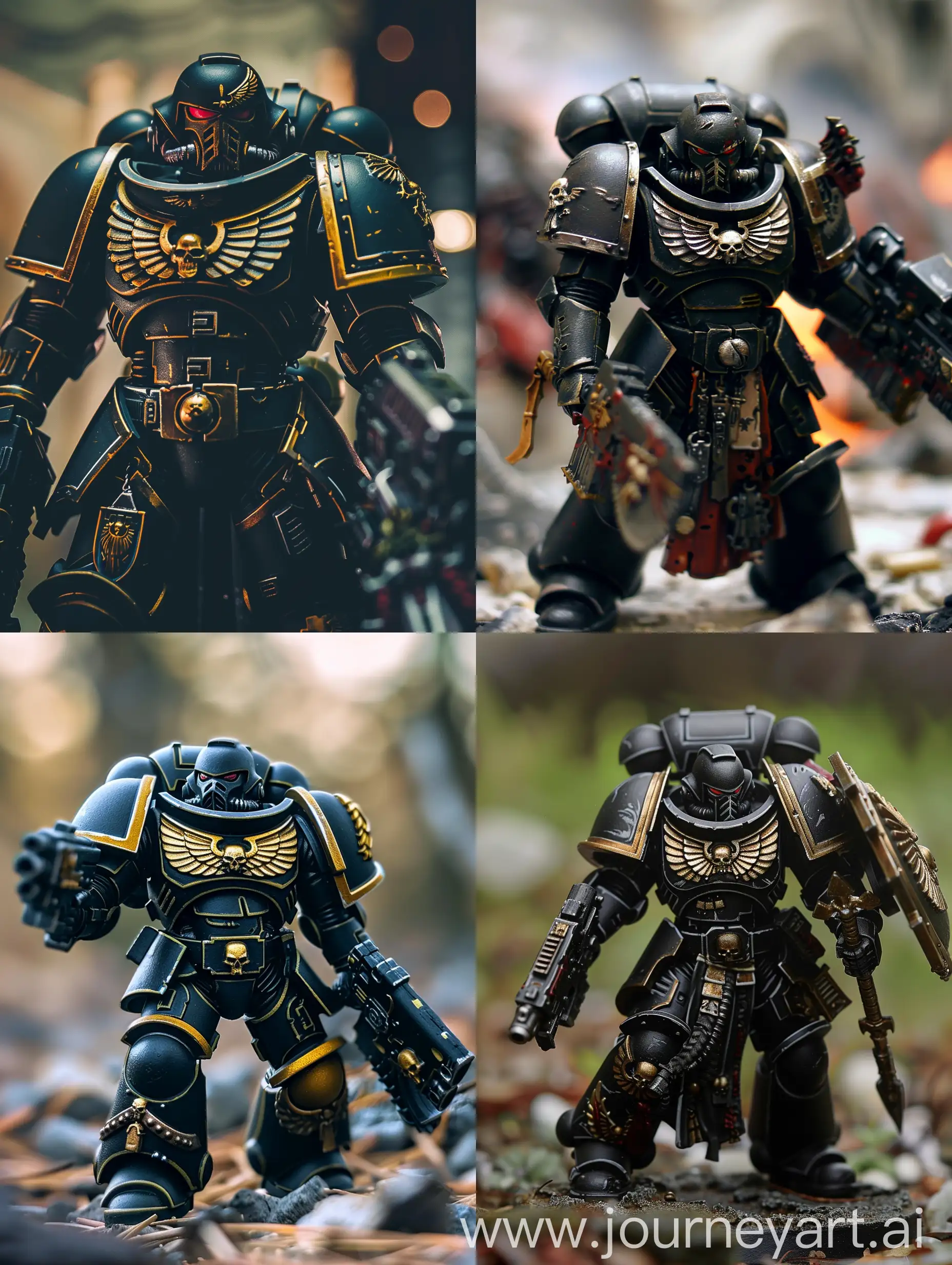 The Dark Angels from the Warhammer 40k.