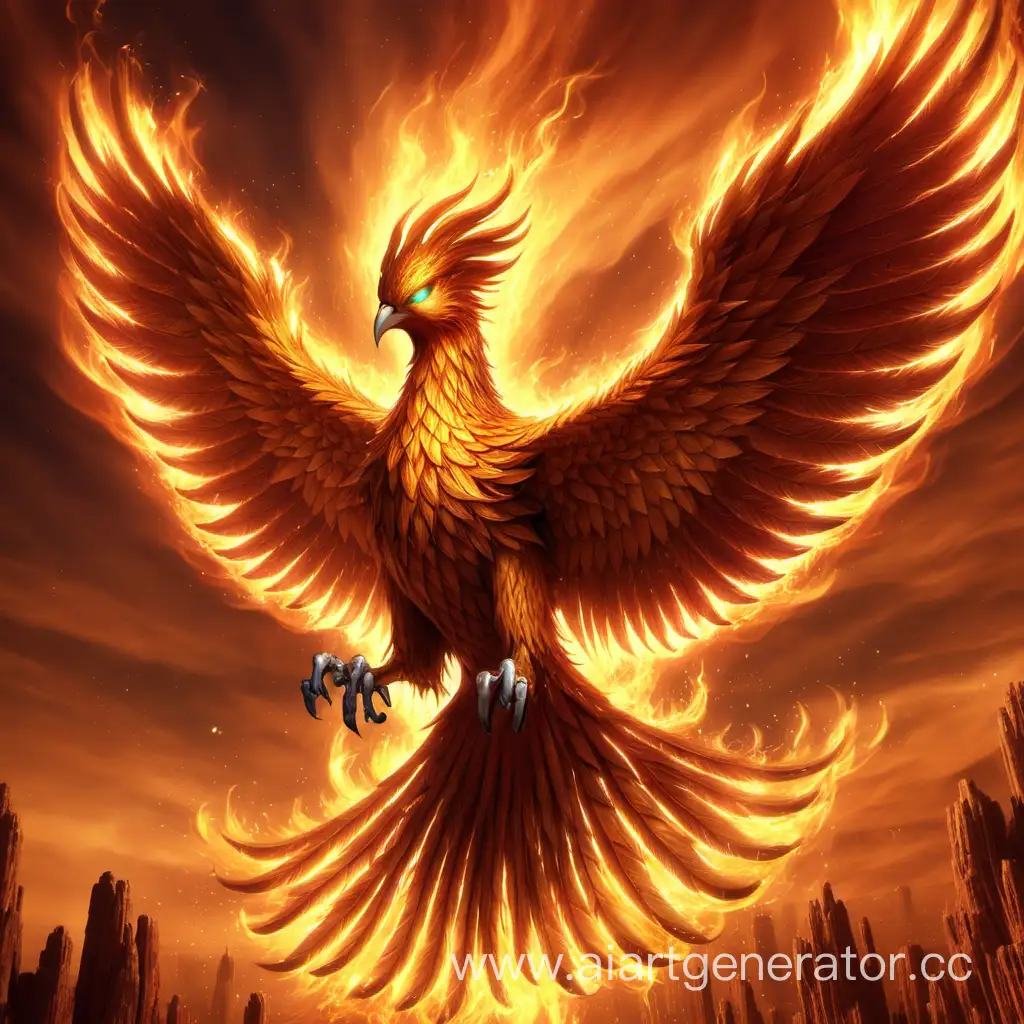 Majestic-Phoenix-Rising-in-Fiery-Splendor