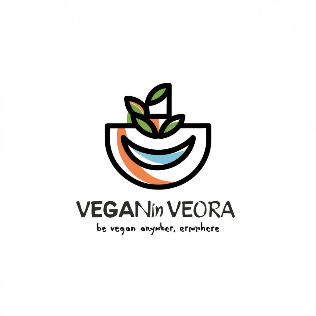 a logo design,with the text "Vegan in Korea
Be Vegan Anywhere Everywhere", main symbol:Bowl,Moderate,clear background