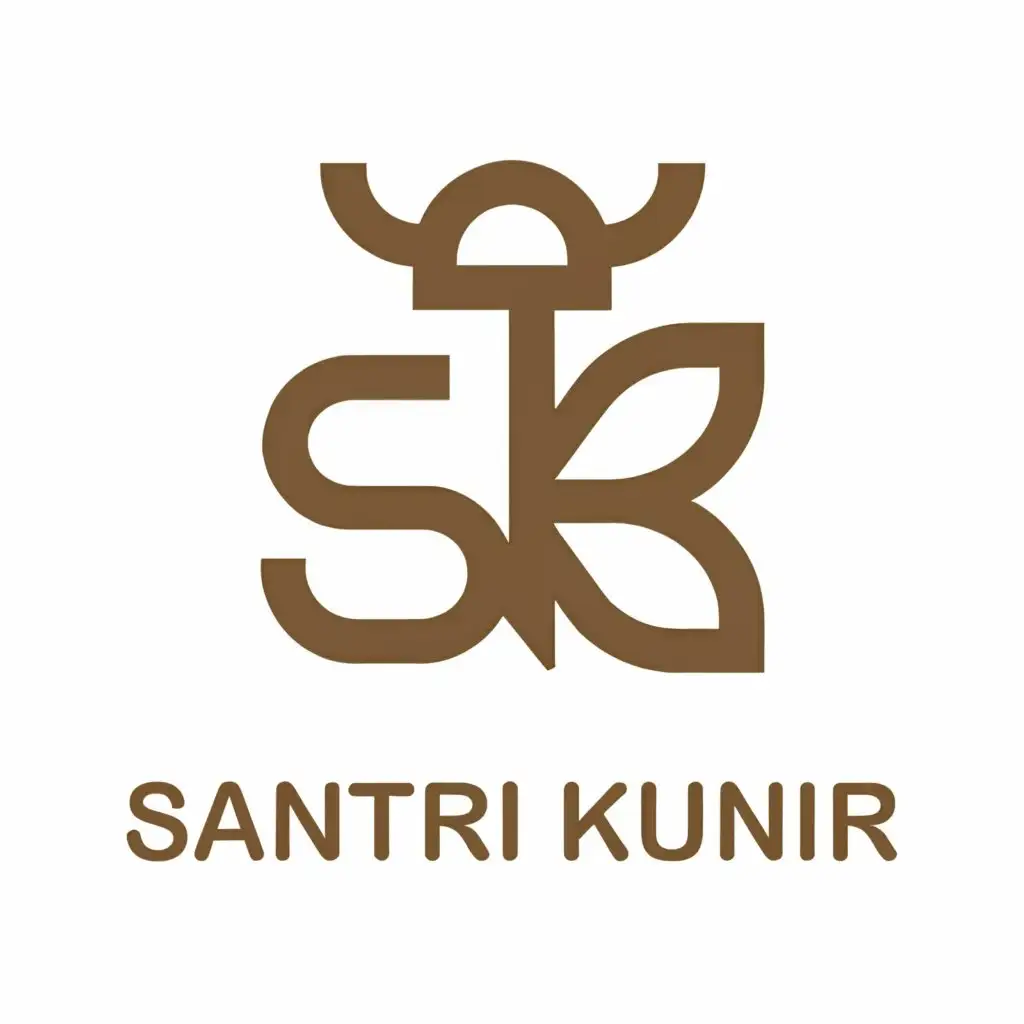 a logo design,with the text "SK", main symbol:Santri Kunir,complex,be used in Nonprofit industry,clear background