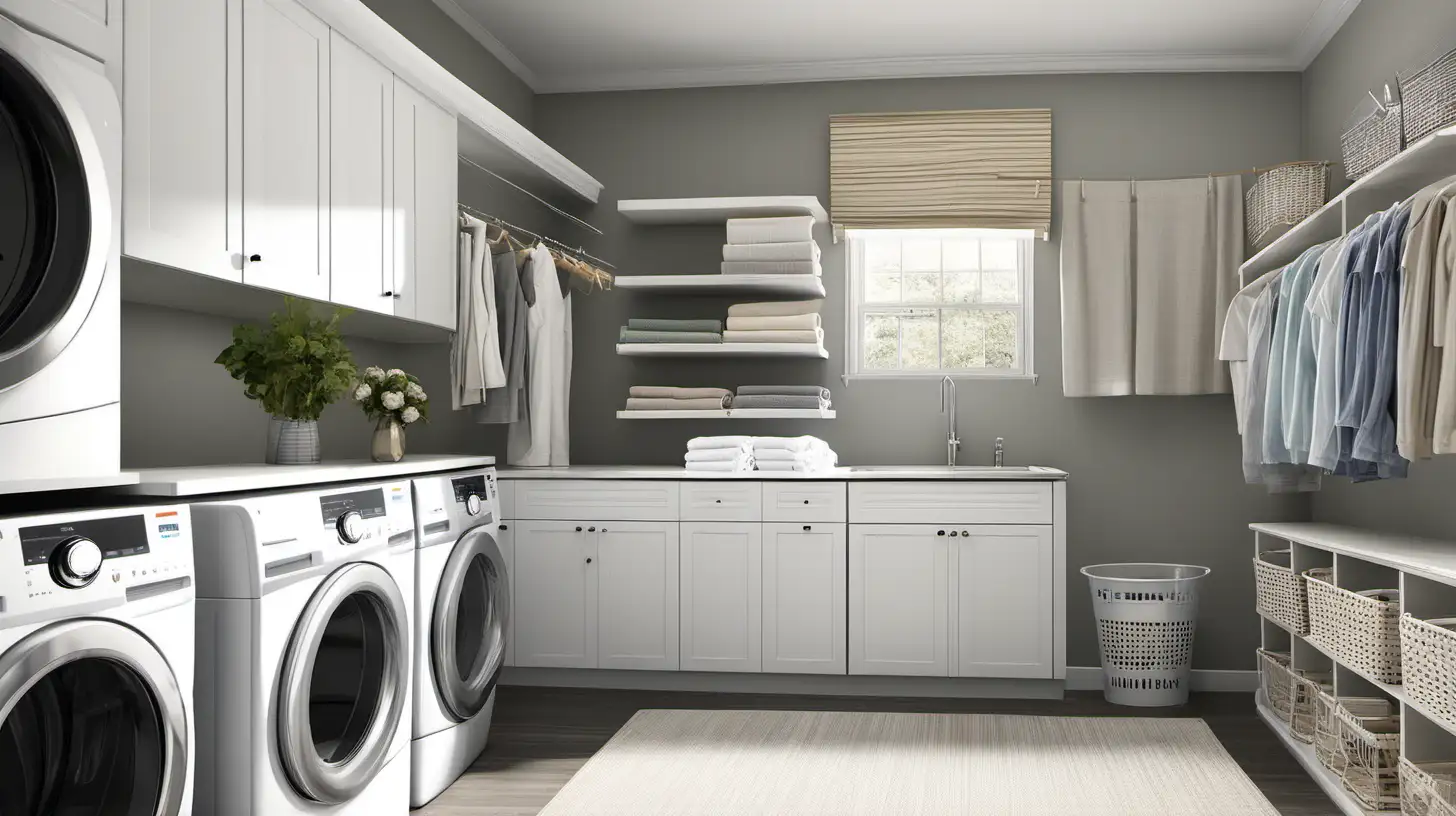 Modern Laundry Room Design for Efficient Home Management