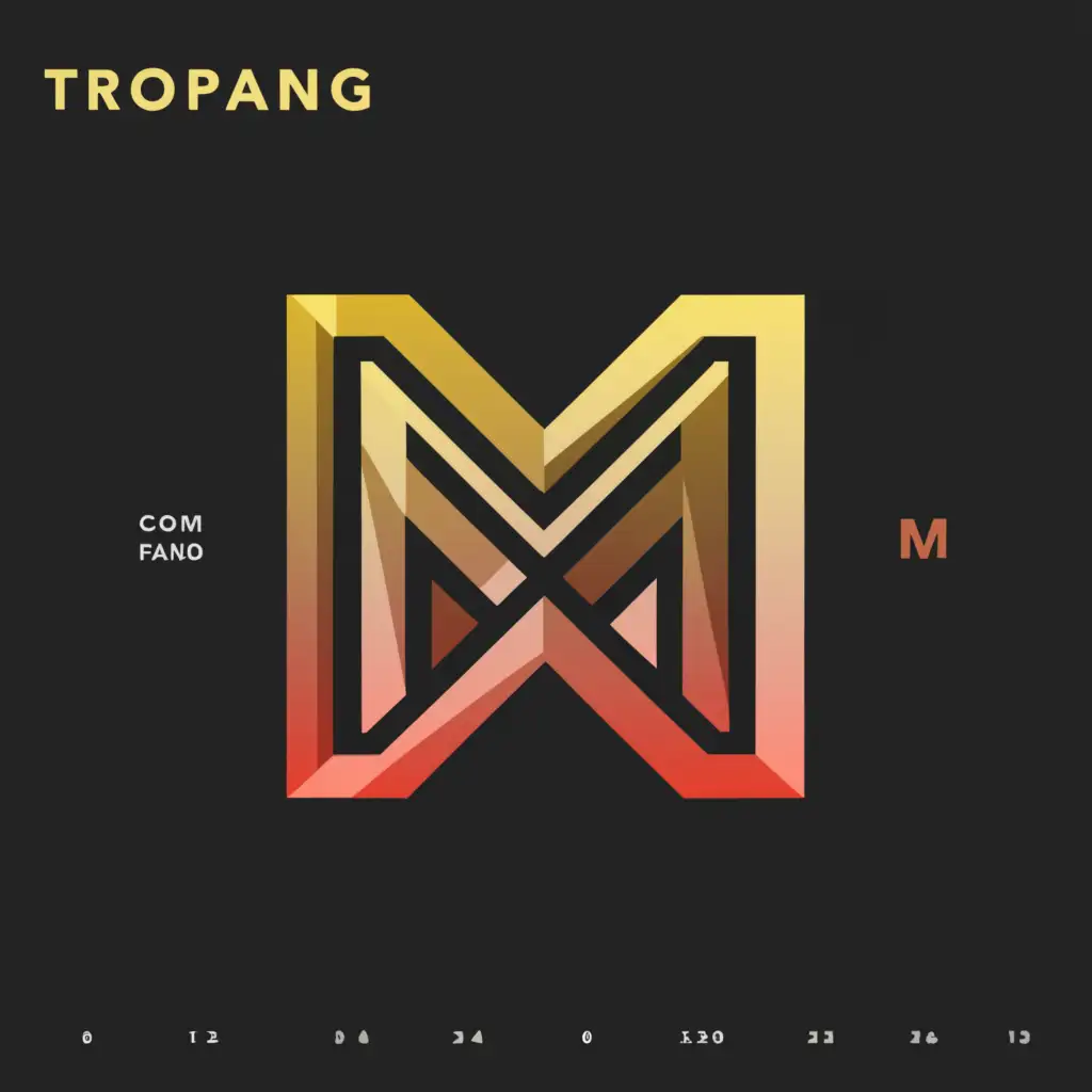 a logo design,with the text "TROPANG M", main symbol:Basketball,complex,be used in Sports Fitness industry,clear background