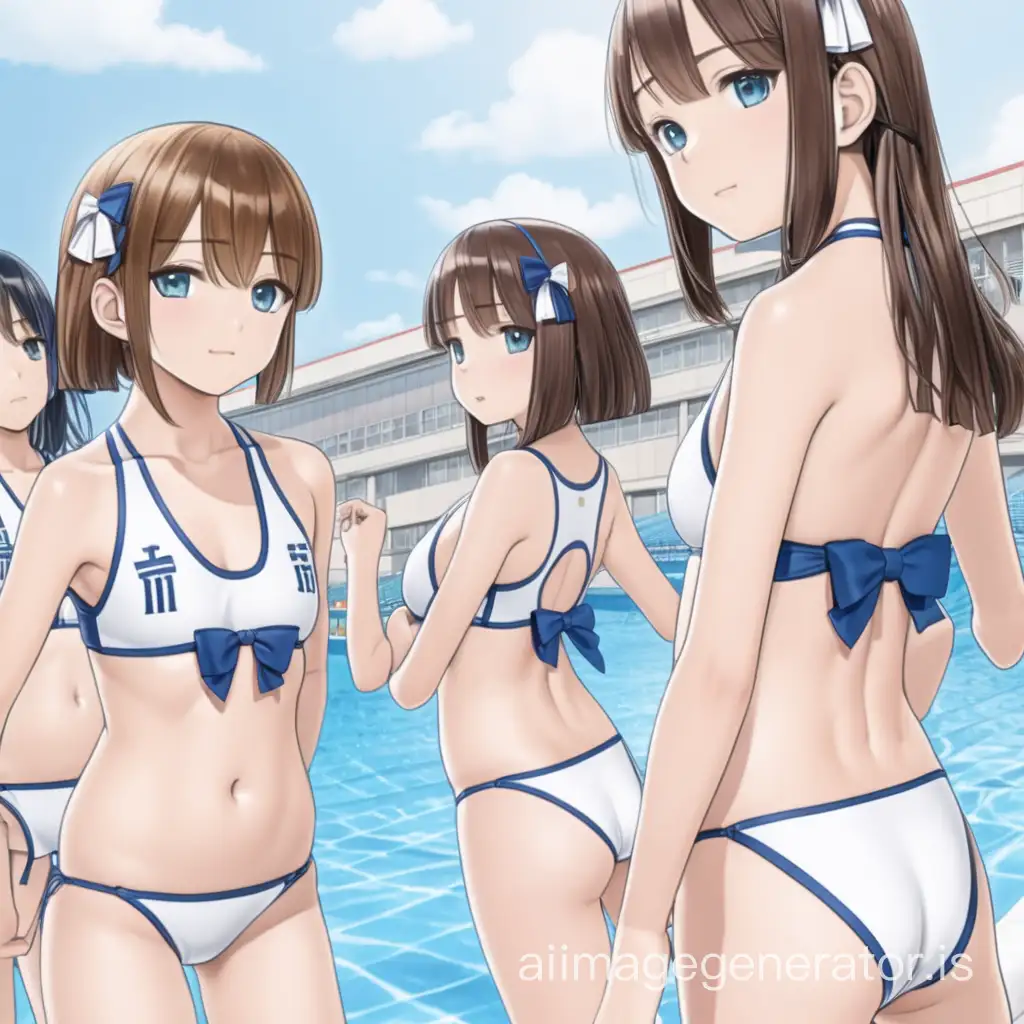 Japanese-High-School-Girls-in-Colorful-Swimsuits-Enjoying-Beach-Fun